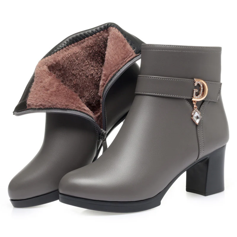 Damen Elegante Stiefeletten mit modischem Schnallen-Detail R&B - Image 7