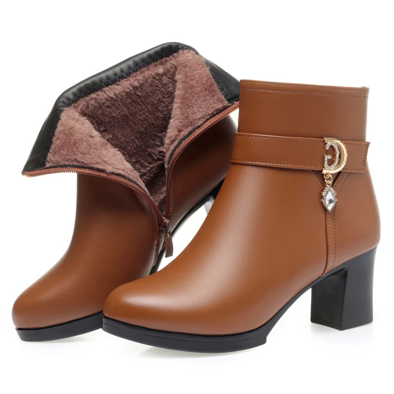 Damen Elegante Stiefeletten mit modischem Schnallen-Detail R&B - Image 9