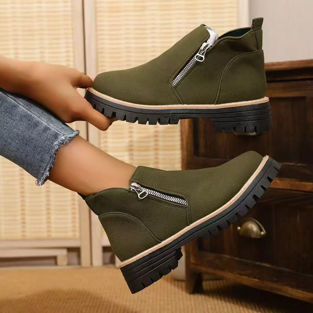 Damen elegante Stiefeletten mit seitlichem Reißverschluss R&B - Image 11