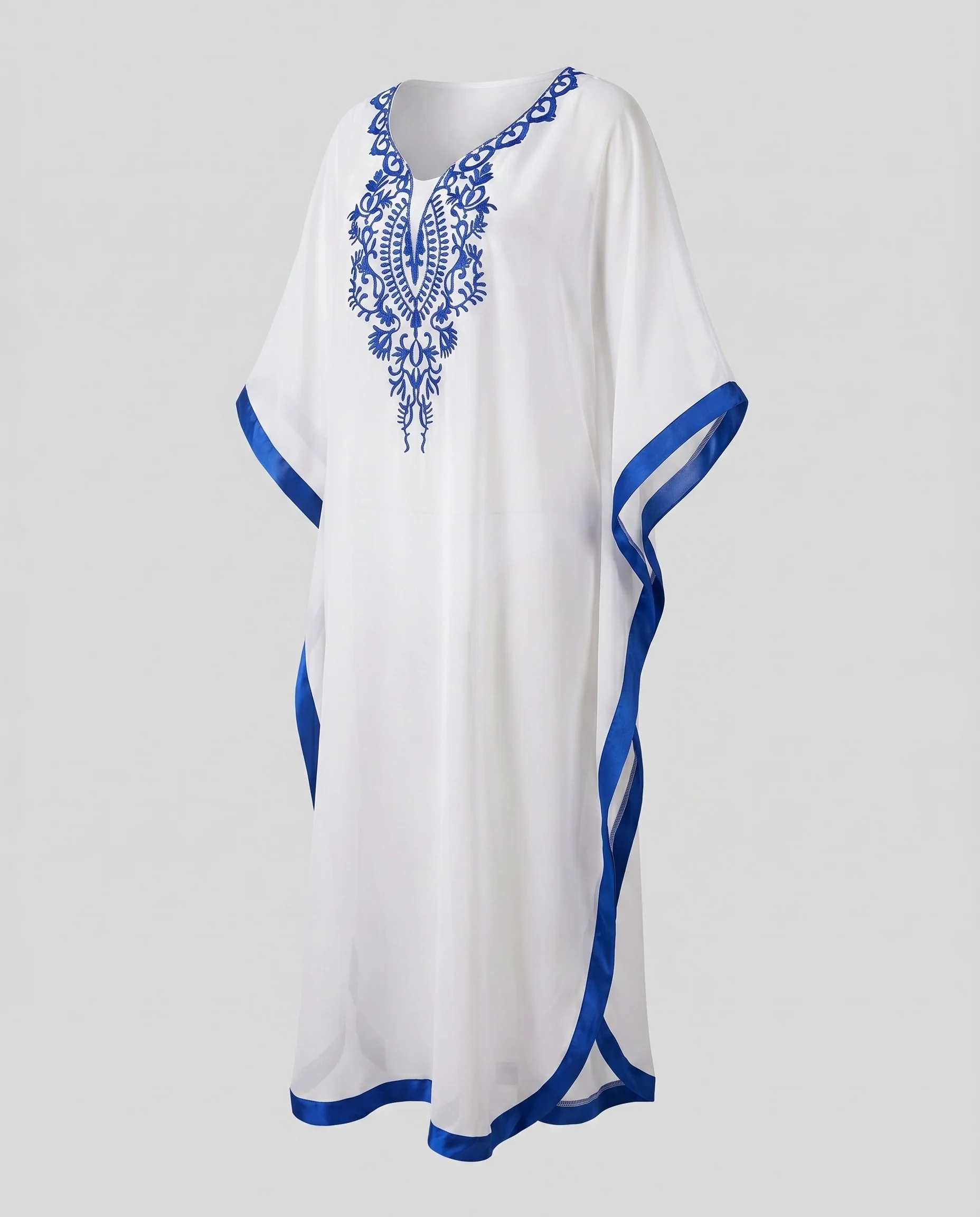 Damen elegante Strandrobe mit kunstvoller Bestickung R&B - Image 4