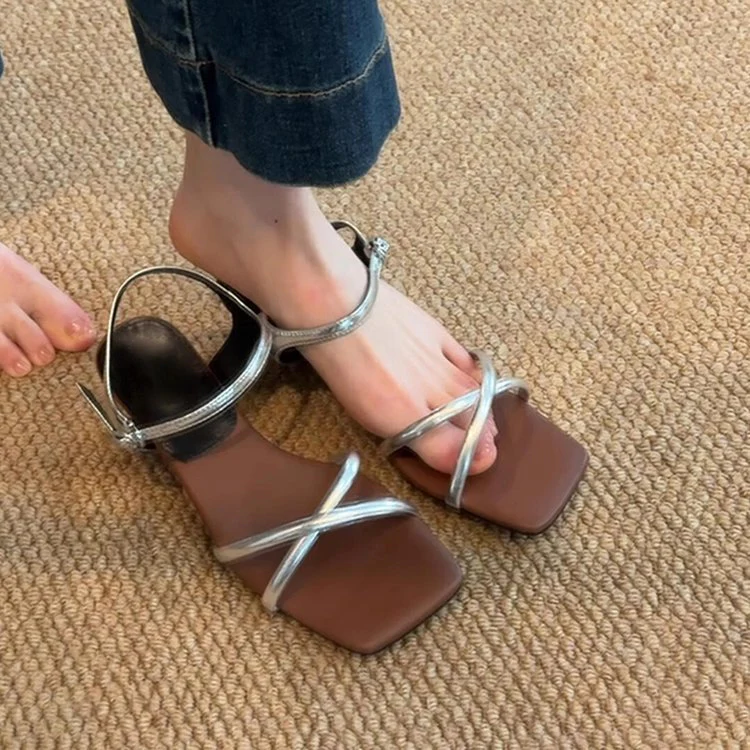 Damen elegante Strandsandalen mit verstellbaren Riemen und komfortablem Fußbett R&B - Image 6