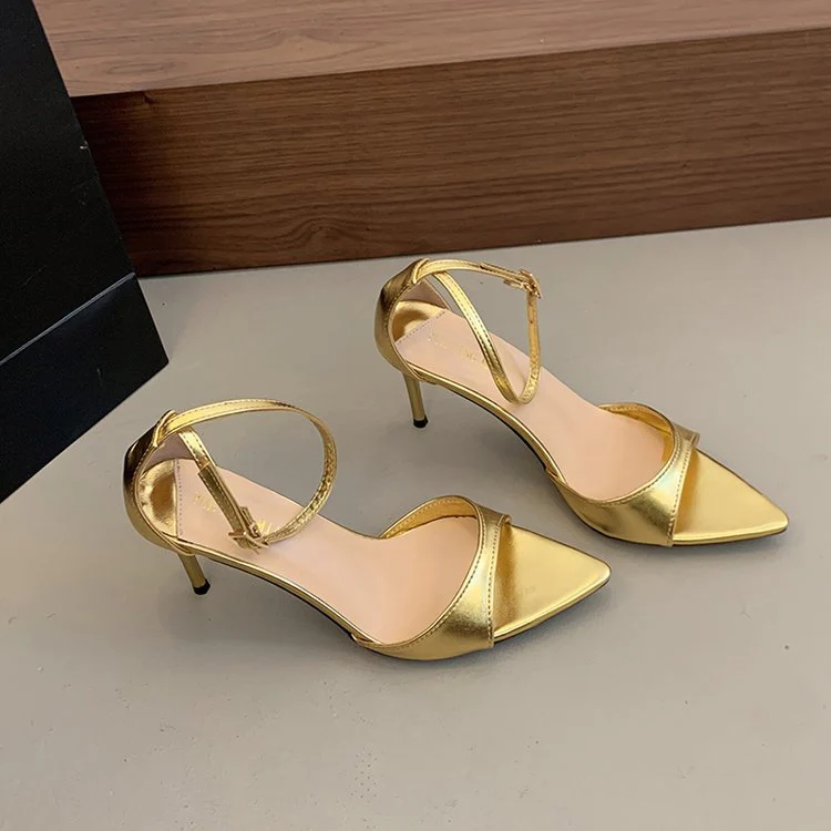 Damen Elegante und glamouröse Slingback-Pumps mit spitzem Absatz R&B - Image 6