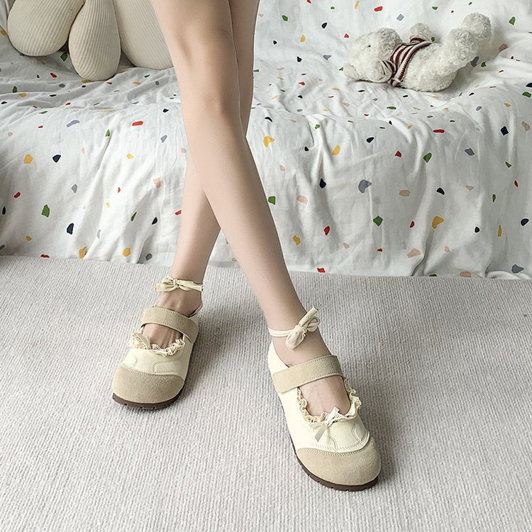 Damen elegante und komfortable Ballerinas mit verstellbarem Riemen R&B - Image 4
