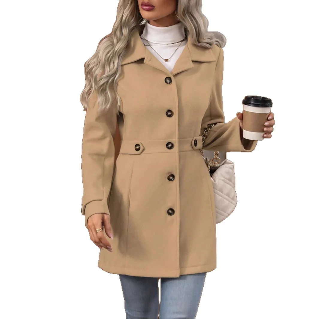 Damen Elegante und taillierte Übergangsjacke mit praktischen Taschen R&B - Image 4