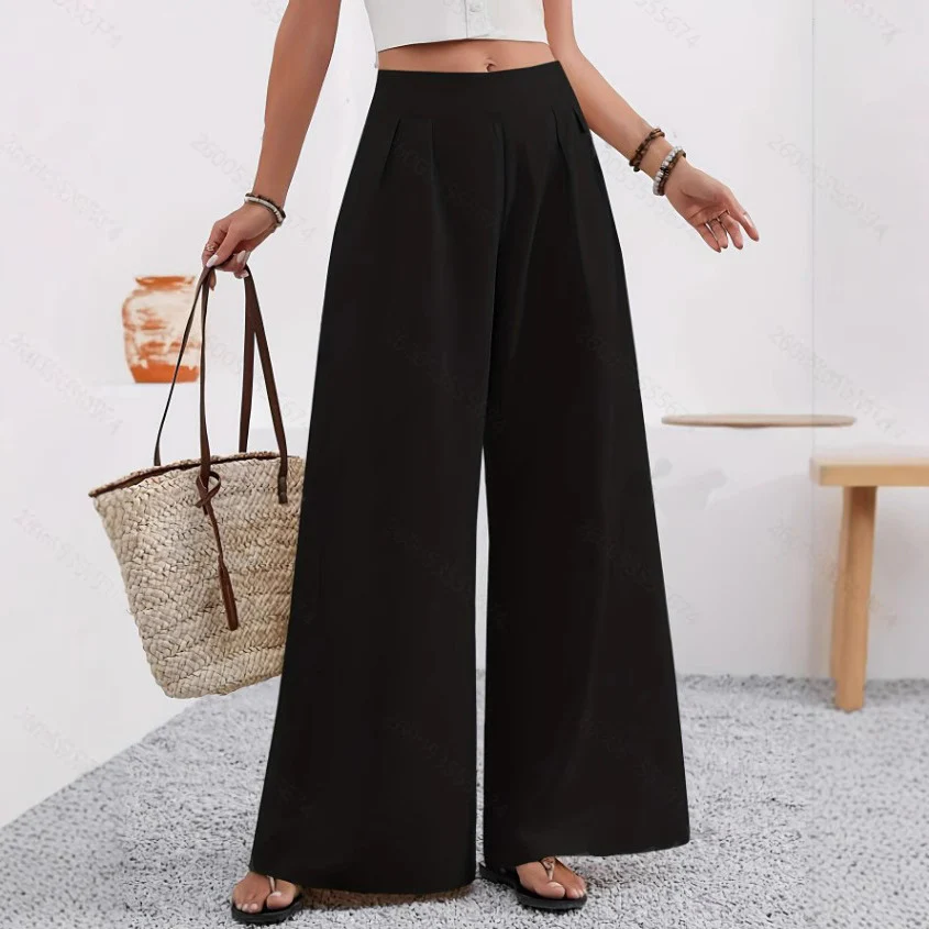 Damen Elegante und weite Bundfaltenhose R&B - Image 2