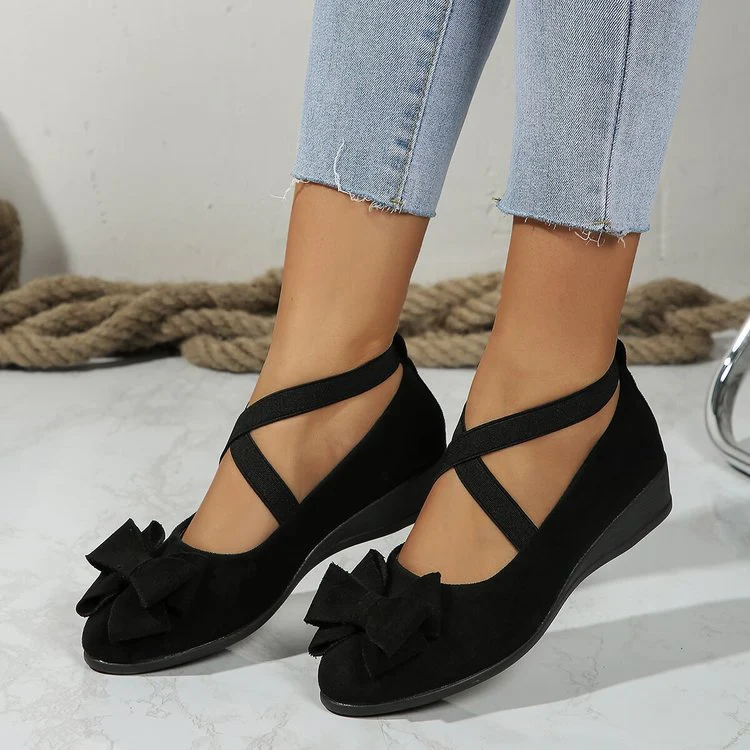 Damen elegante Wedge-Pantoletten mit bequemen Fußbett und rutschfester Sohle R&B - Image 22