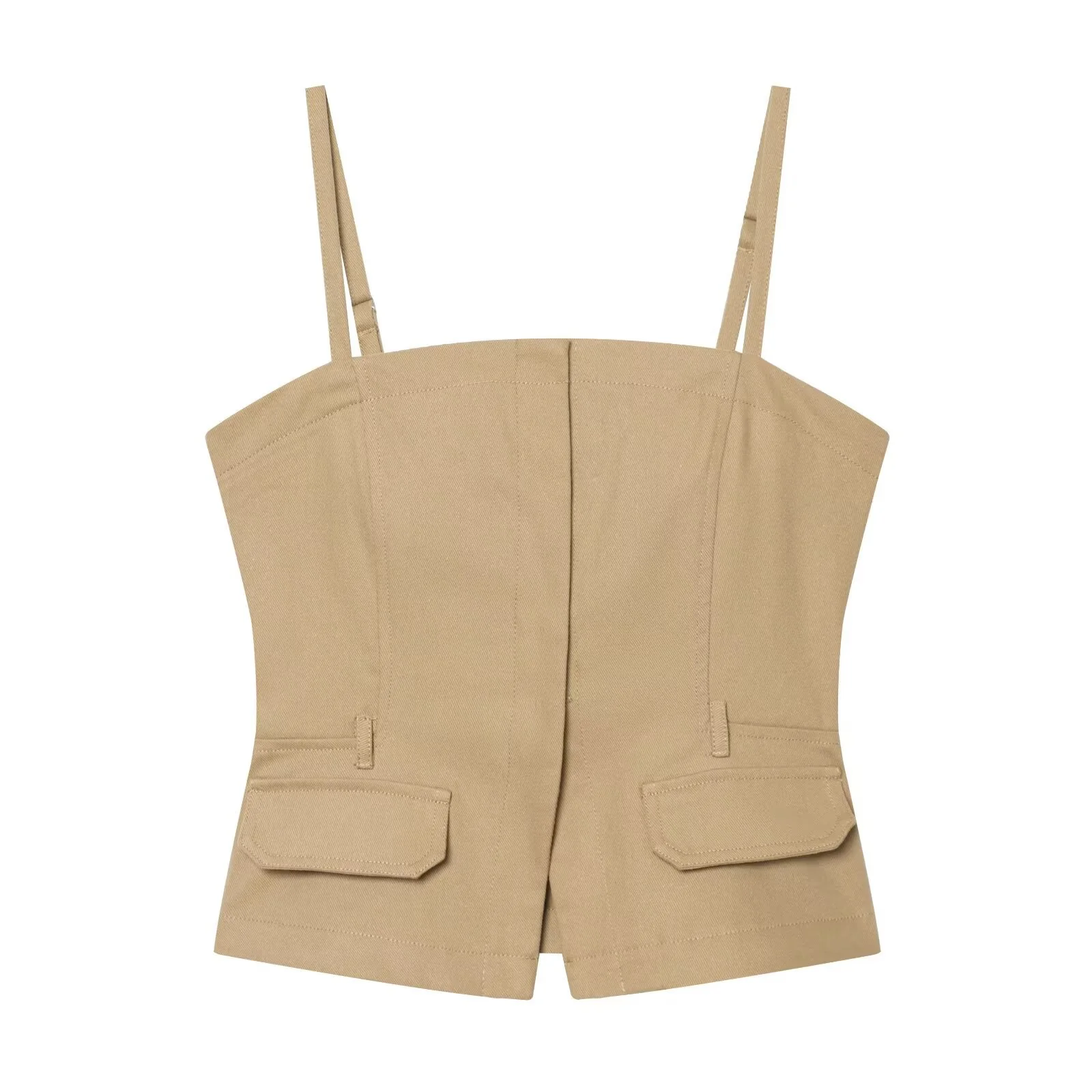 Damen elegante weit geschnittene Hochbundhose mit praktischen Taschen R&B - Image 2