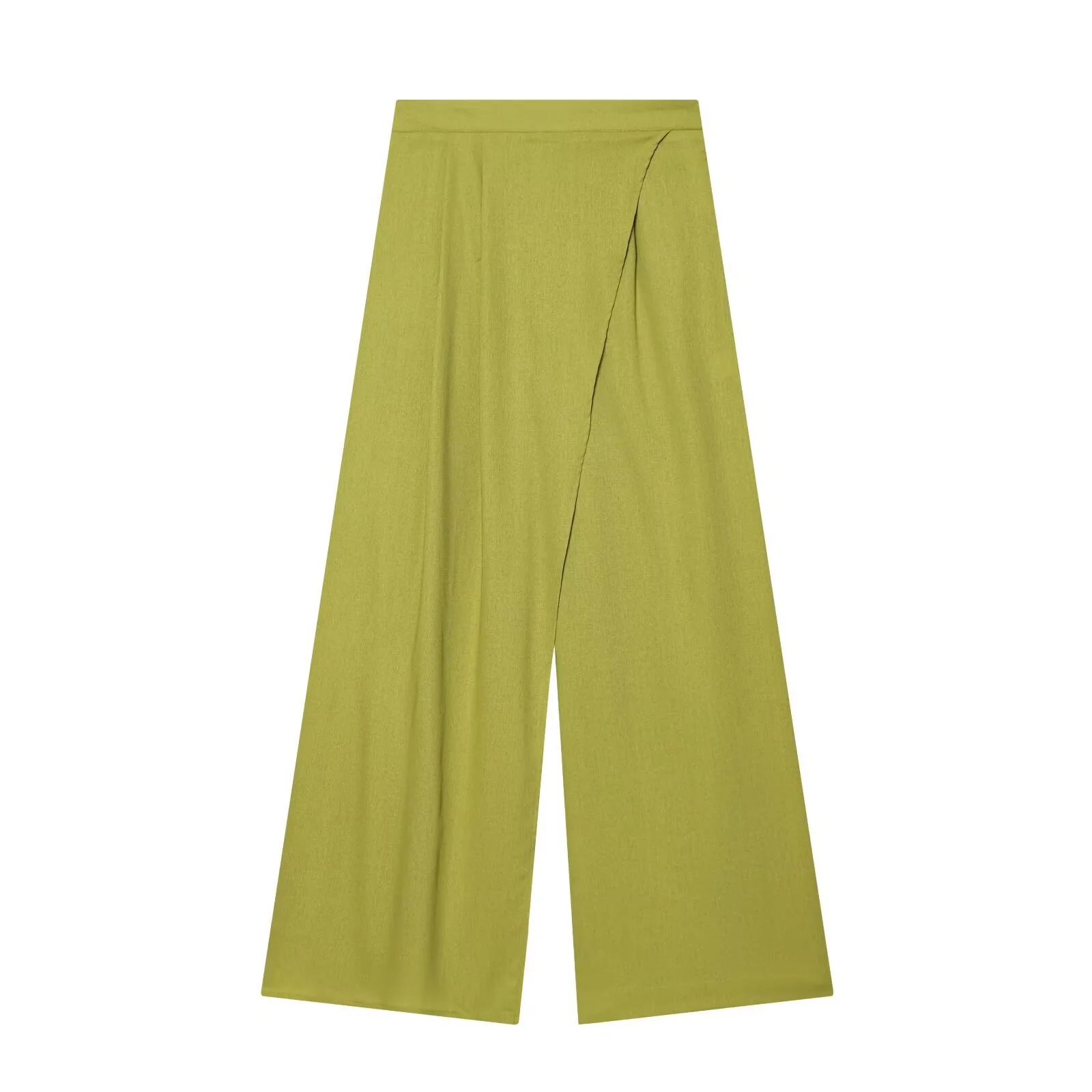 Damen elegante weite Hochbundhose mit asymmetrischem Schnitt R&B - Image 4