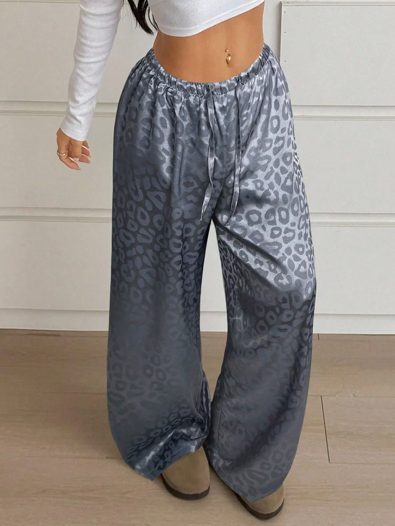 Damen Elegante Weite Leoprint-Hose R&B - Image 10