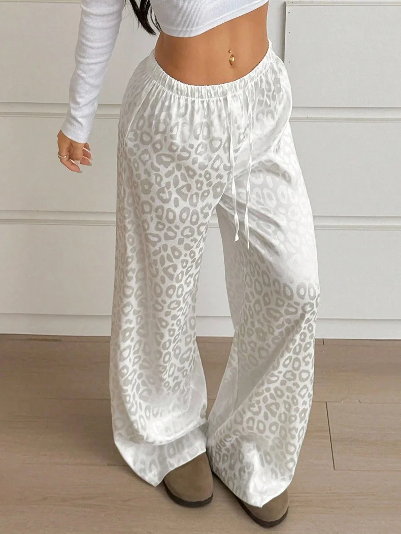 Damen Elegante Weite Leoprint-Hose R&B - Image 9