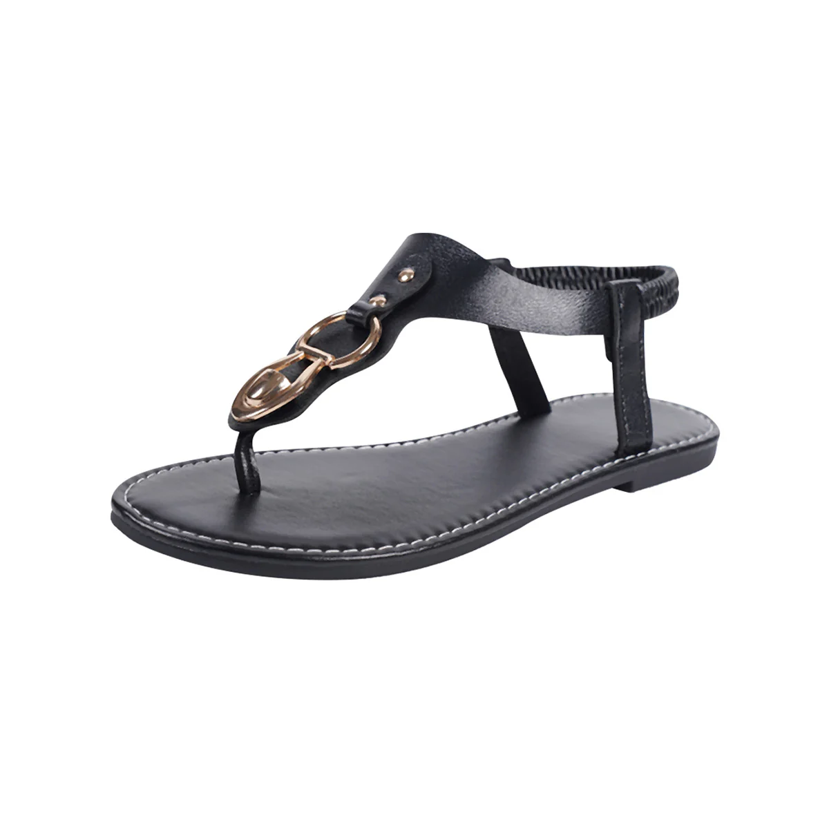 Damen elegante Zehentrenner-Sandalen mit modischem Verschluss und anatomisch geformtem Fußbett R&B - Image 5
