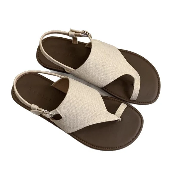 Damen elegante Zehentrenner-Sandalen mit verstellbarem Riemen und komfortablem Fußbett R&B - Image 5