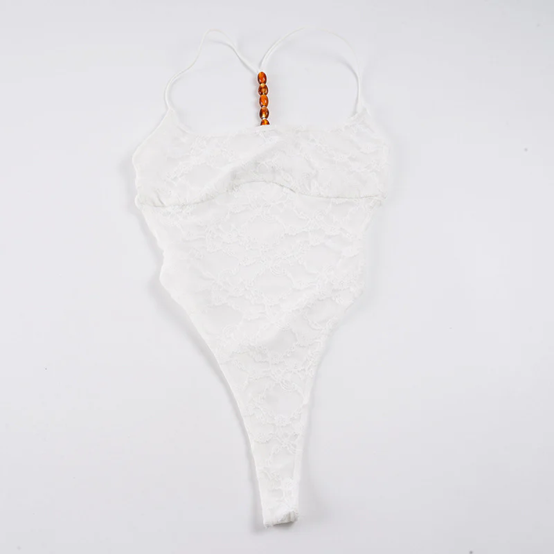 Damen Eleganter Body mit Spitzenmuster R&B - Image 7