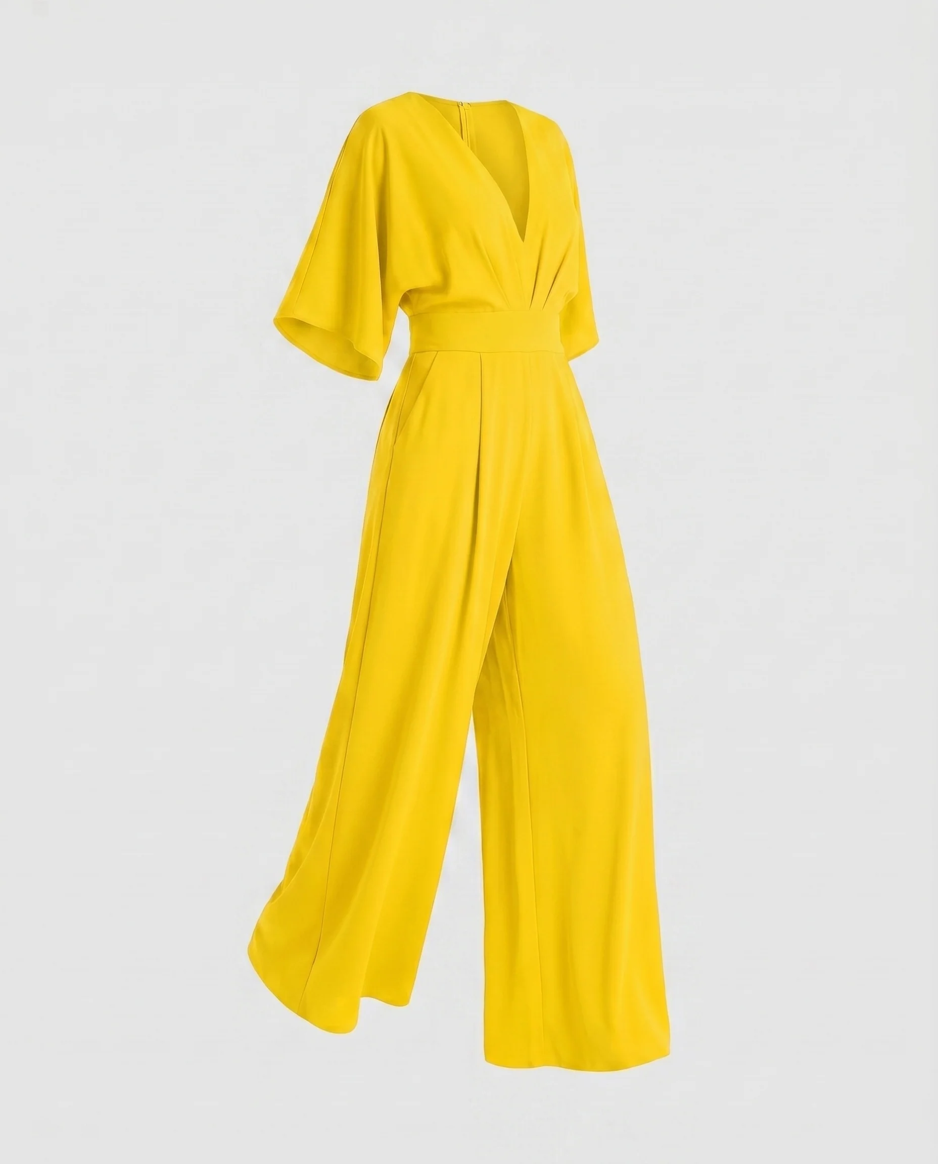 Damen Eleganter Jumpsuit mit weitem Bein und tiefem V-Ausschnitt R&B - Image 6