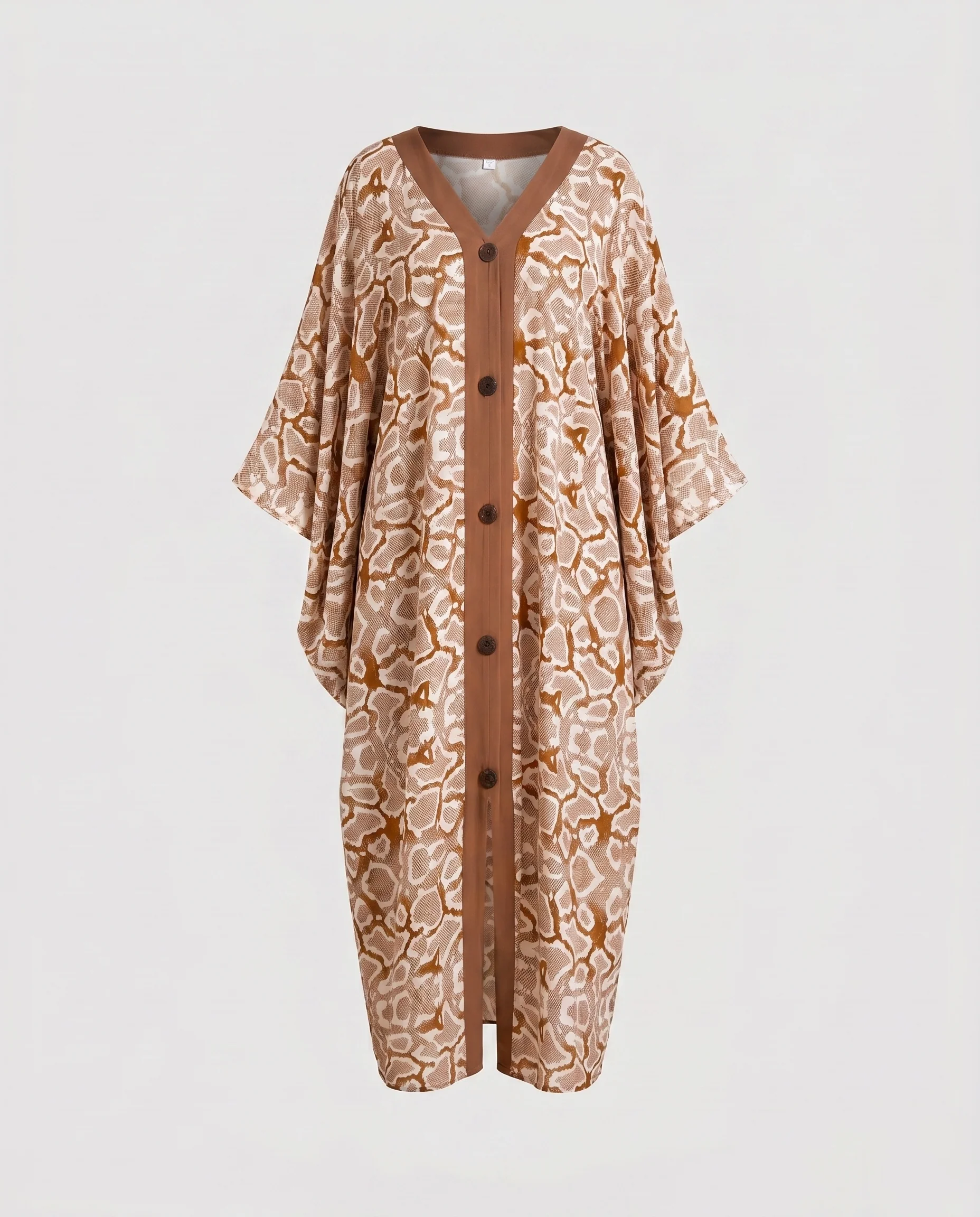 Damen eleganter Kaftan mit auffälligem Wellenmuster R&B - Image 19