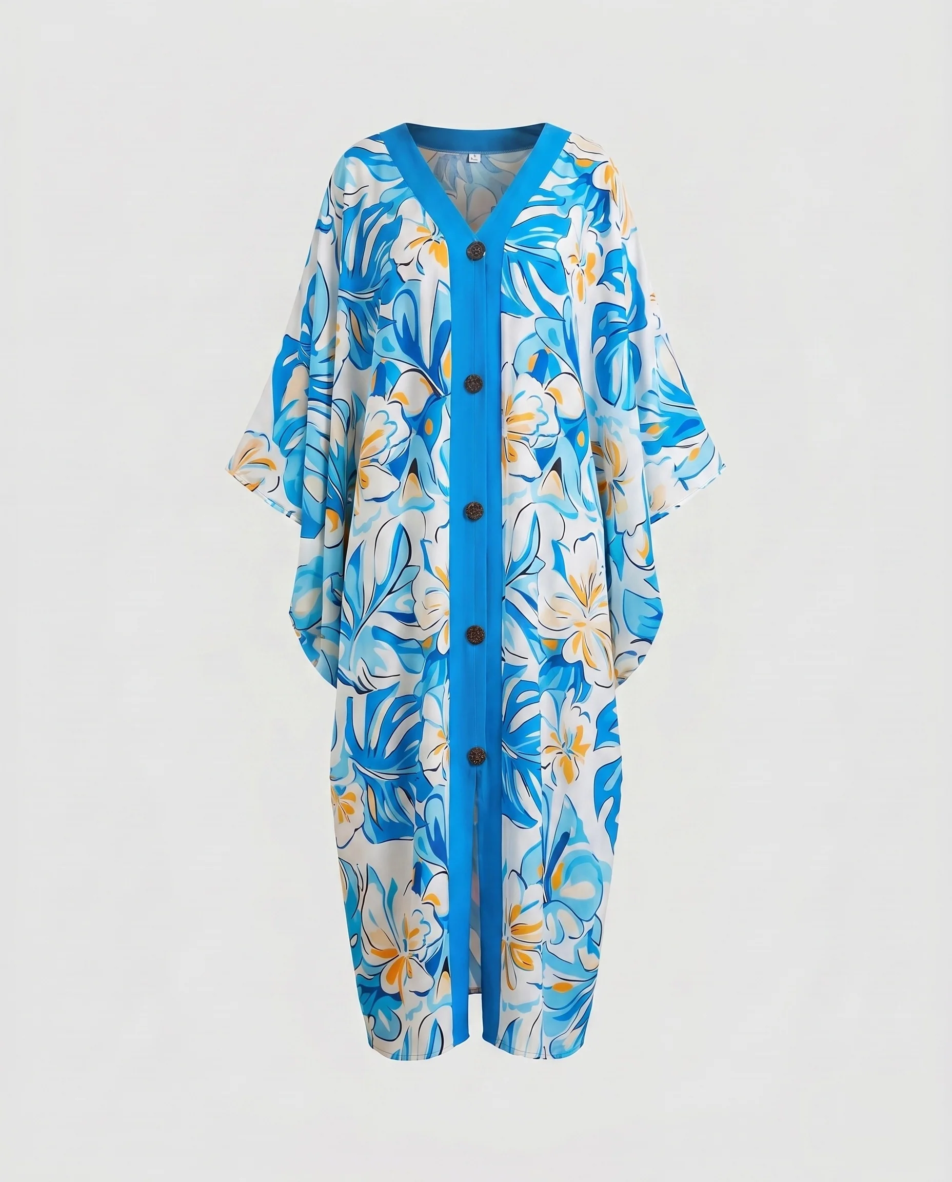 Damen eleganter Kaftan mit auffälligem Wellenmuster R&B - Image 20