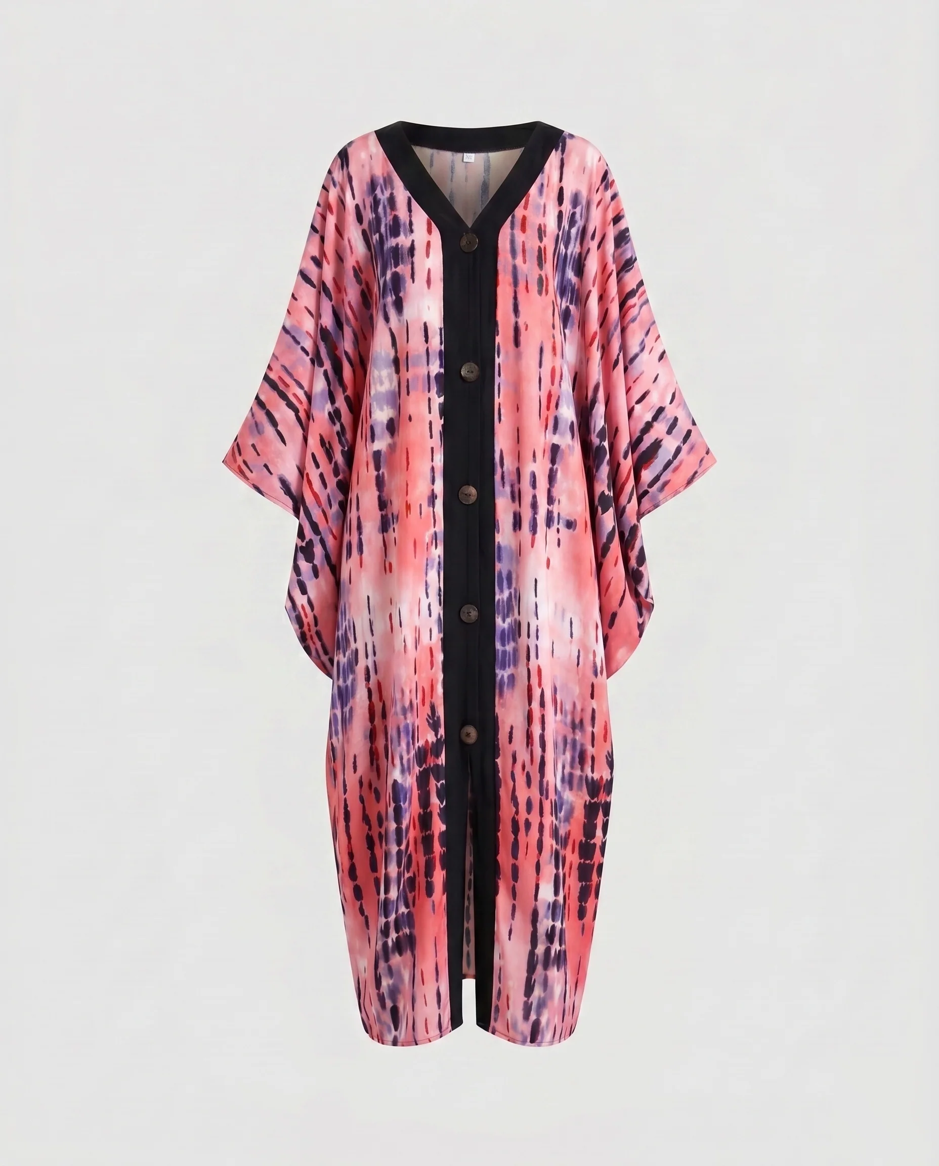 Damen eleganter Kaftan mit auffälligem Wellenmuster R&B - Image 21