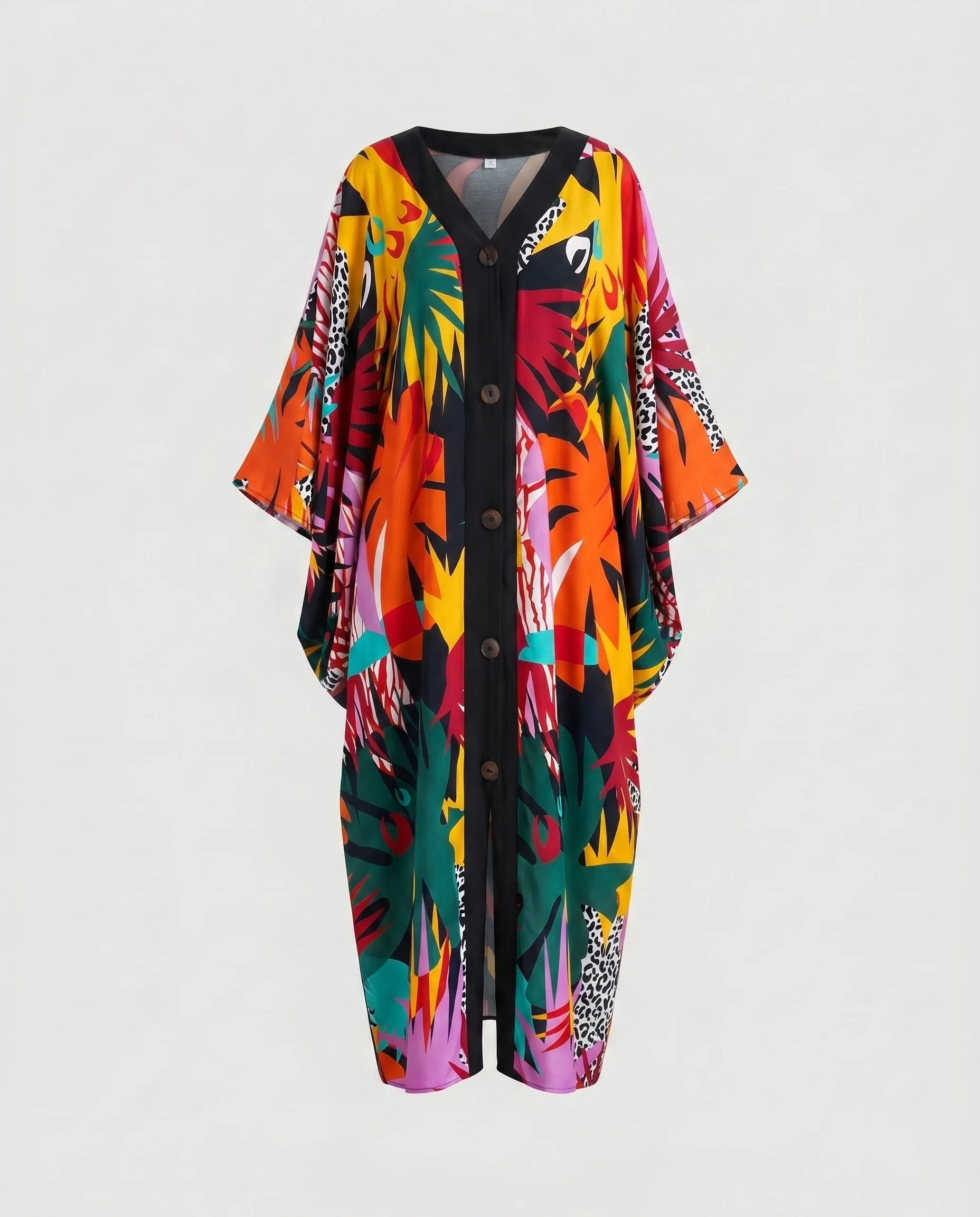 Damen eleganter Kaftan mit auffälligem Wellenmuster R&B - Image 25