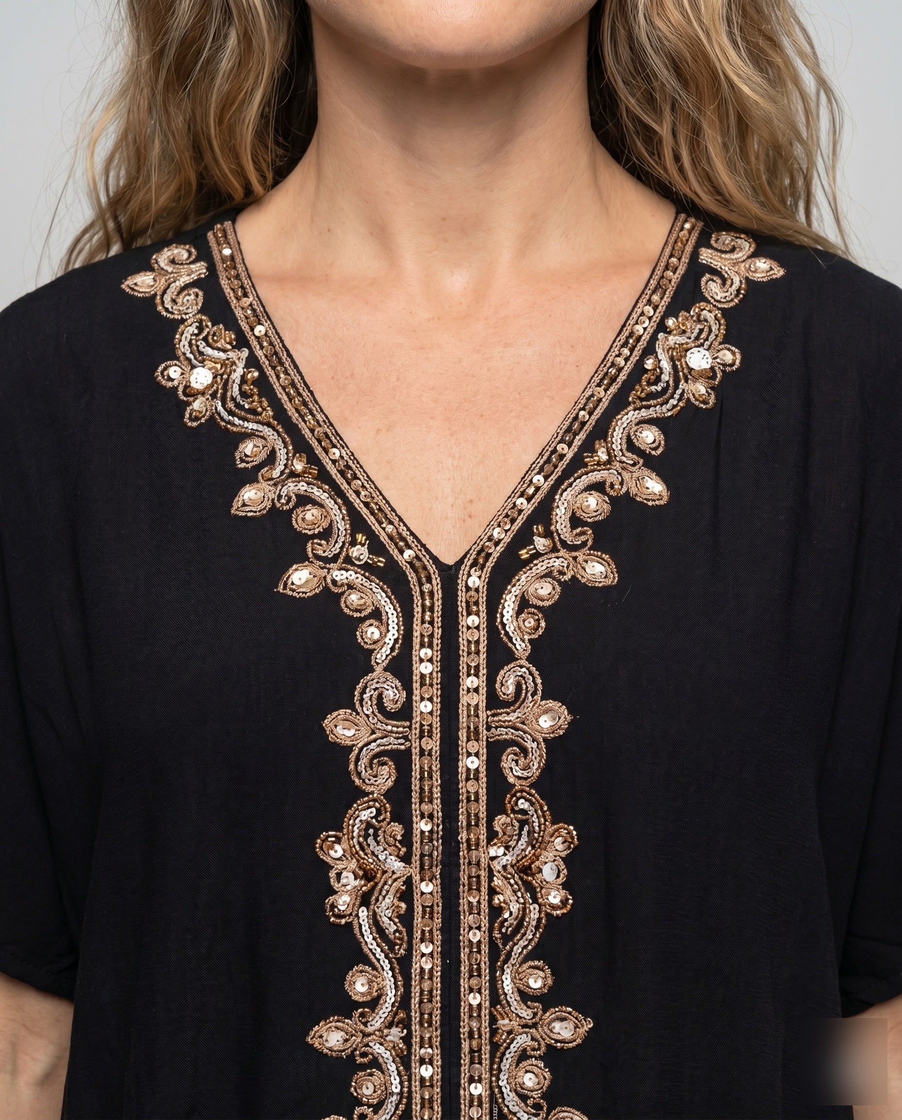 Damen eleganter Kaftan mit aufwendiger Bordüre R&B - Image 2