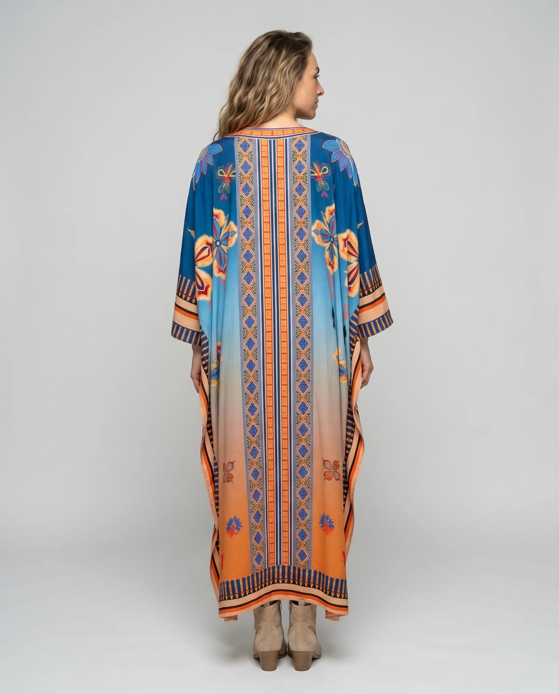 Damen Eleganter Kaftan mit aufwendiger floralem Design R&B - Image 3