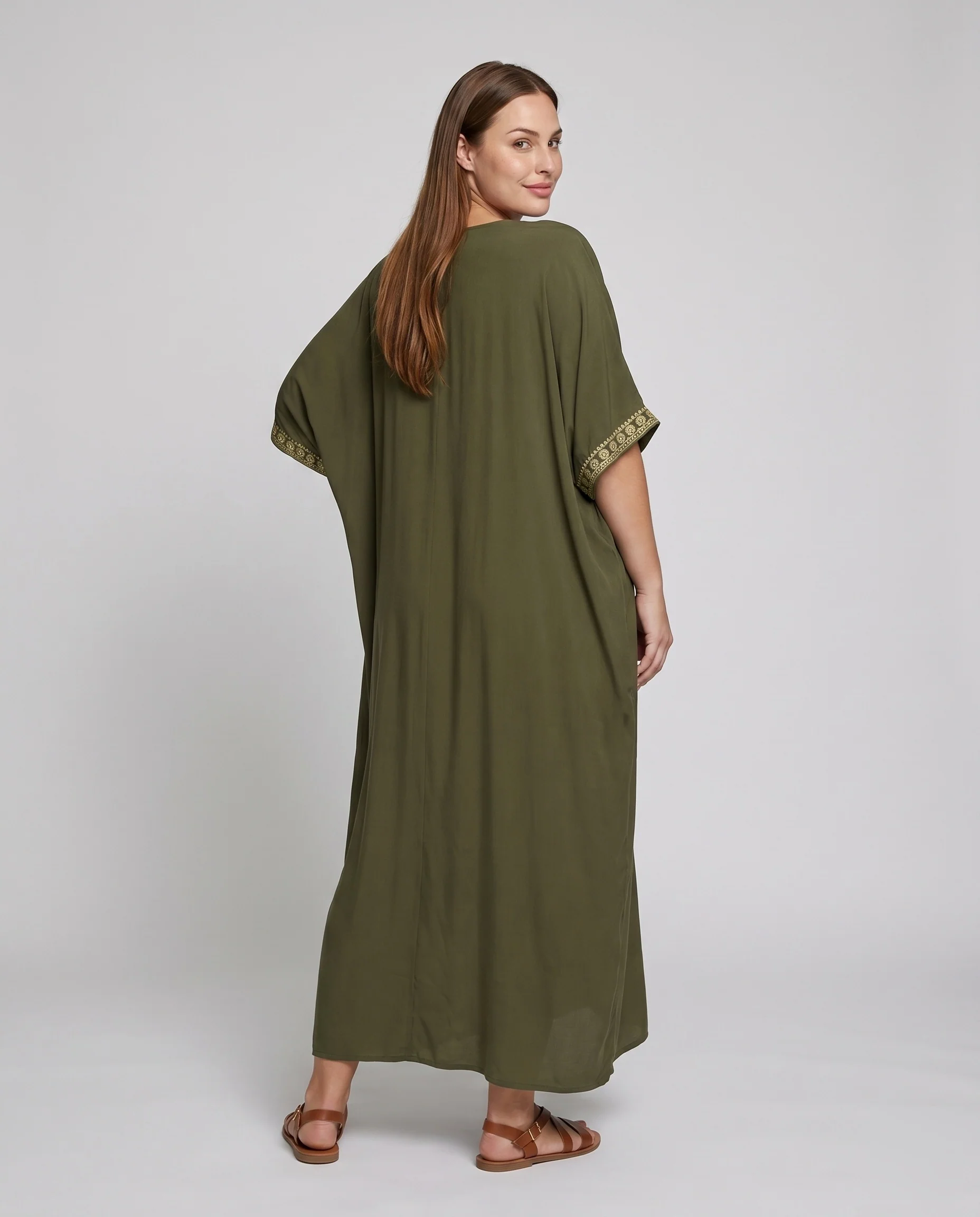Damen eleganter Kaftan mit filigraner Bestickung R&B - Image 3