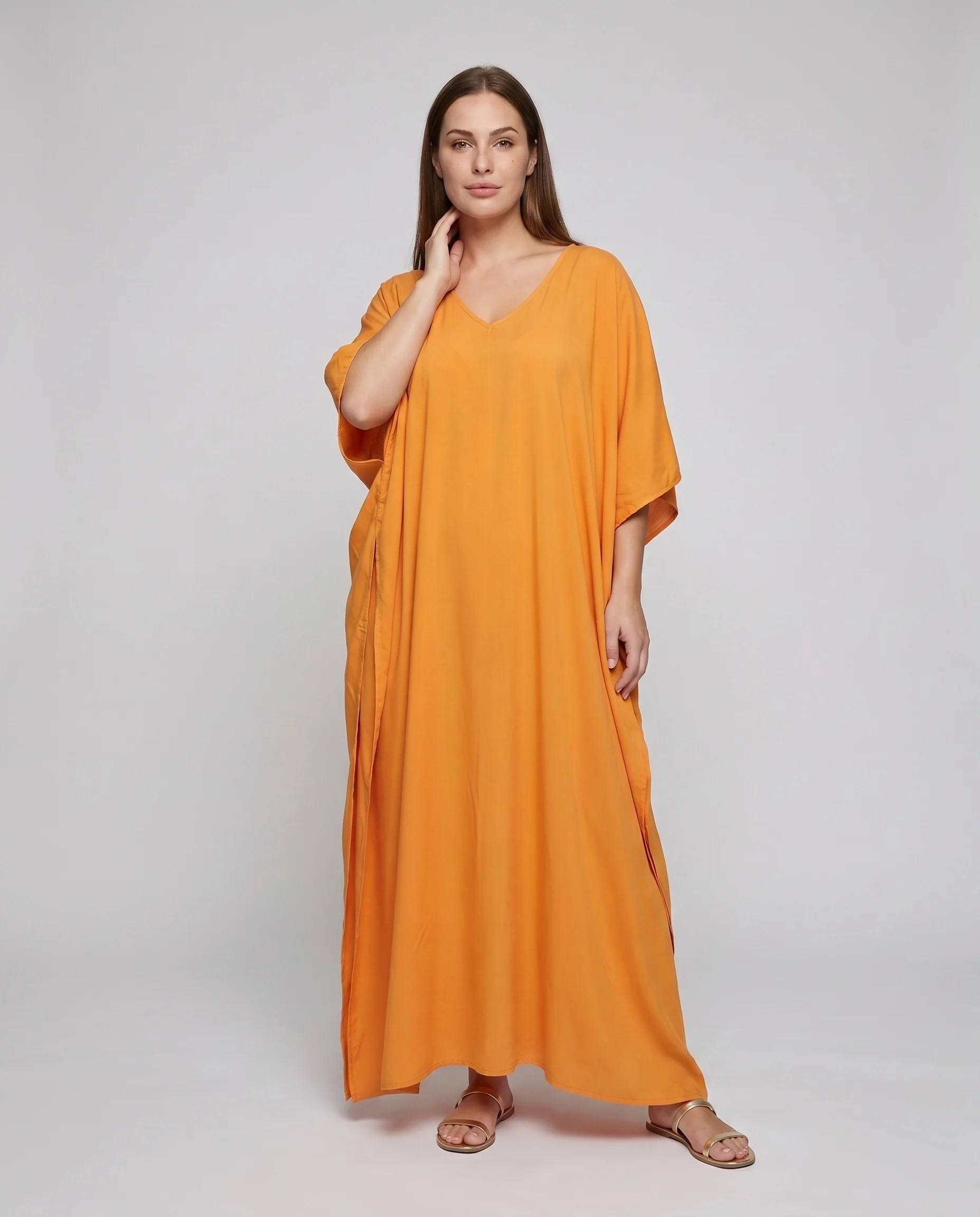 Damen eleganter Kaftan mit fließendem Schnitt R&B