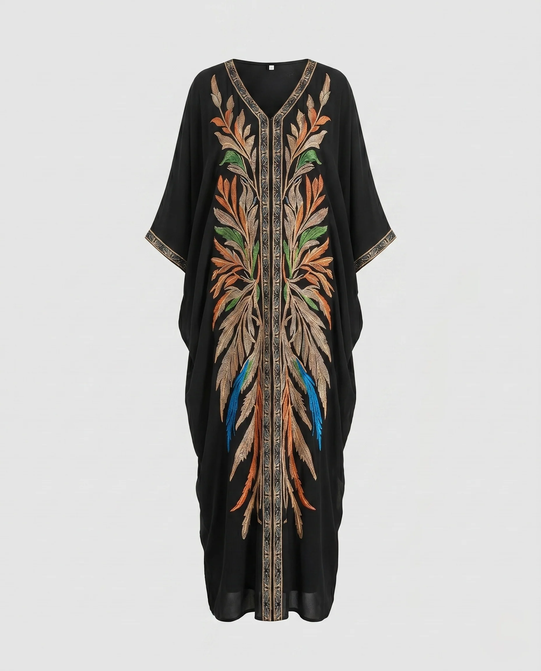 Damen Eleganter Kaftan mit floralem Muster und raffinierten Details R&B - Image 13