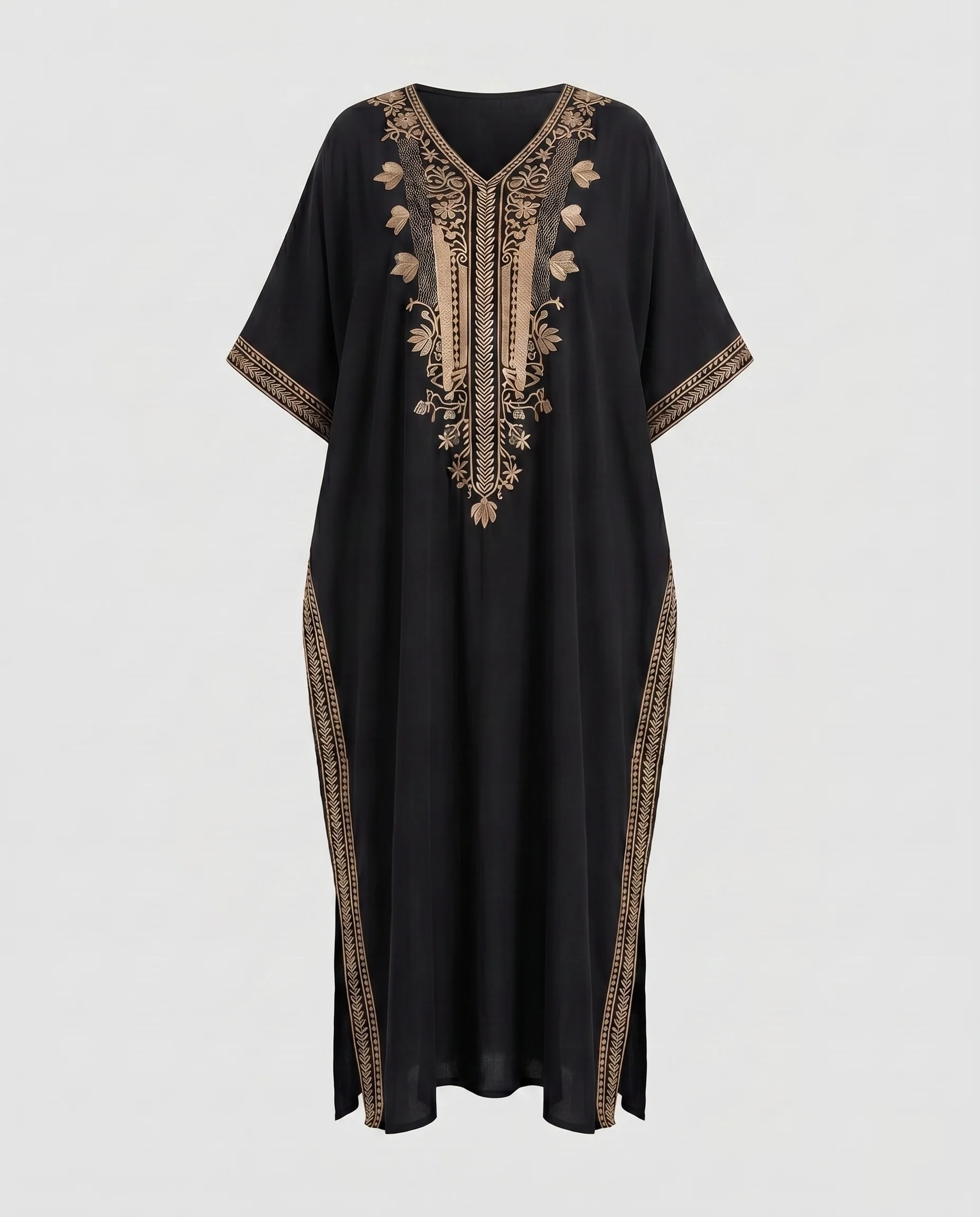 Damen eleganter Kaftan mit künstlerischer Stickerei R&B - Image 10