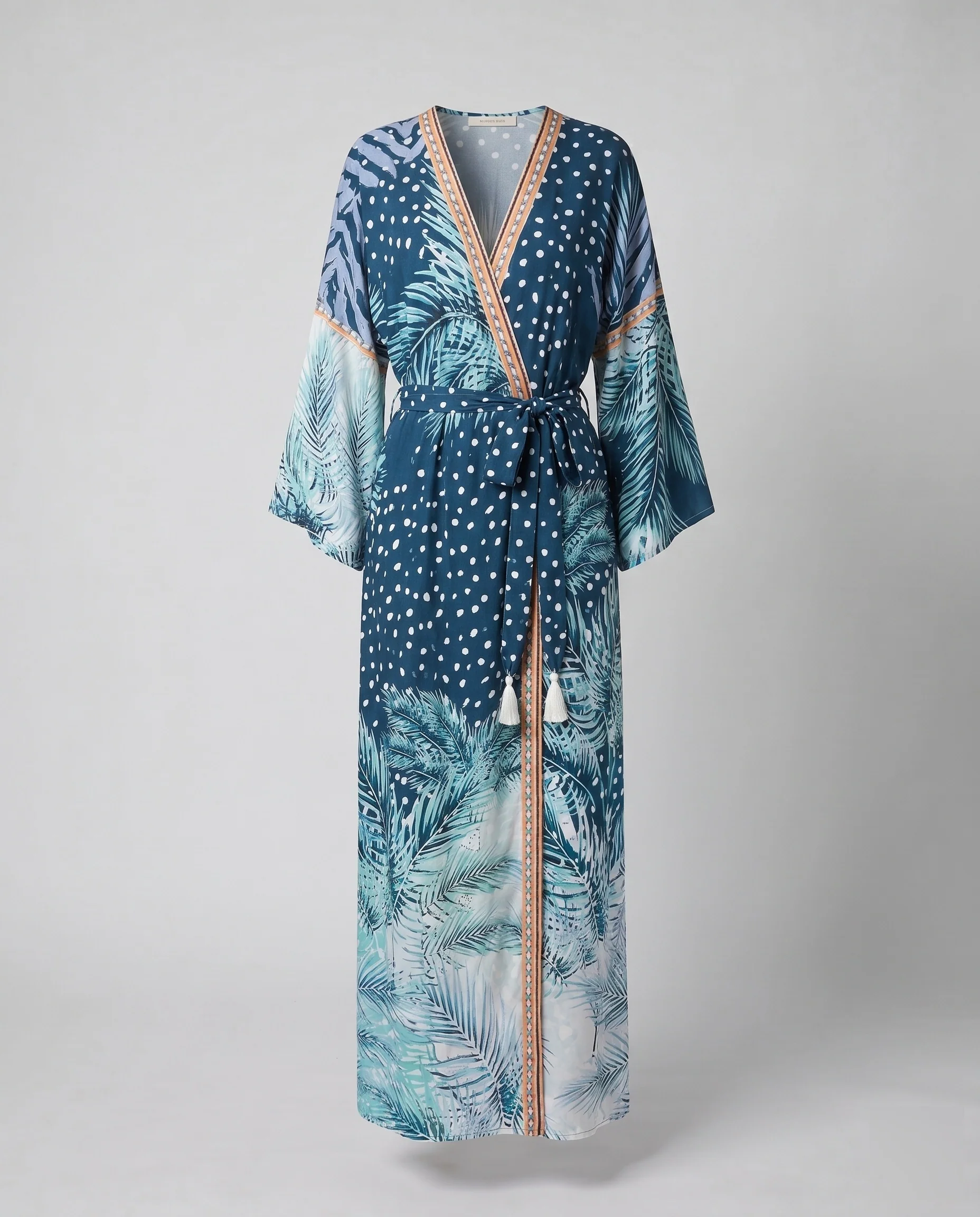 Damen eleganter Kaftan mit kunstvollem Muster und weitem Schnitt R&B - Image 6