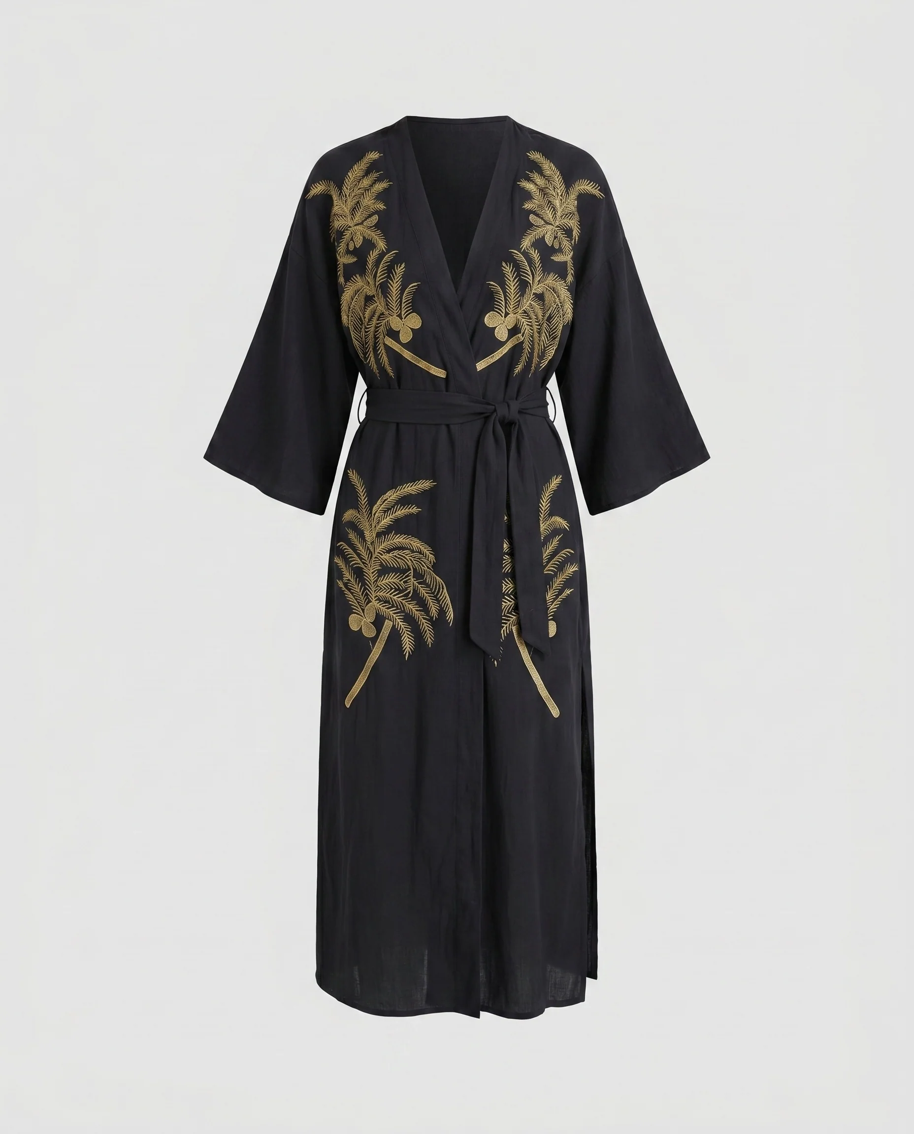 Damen Eleganter Kimono mit floralen Stickereien R&B - Image 4
