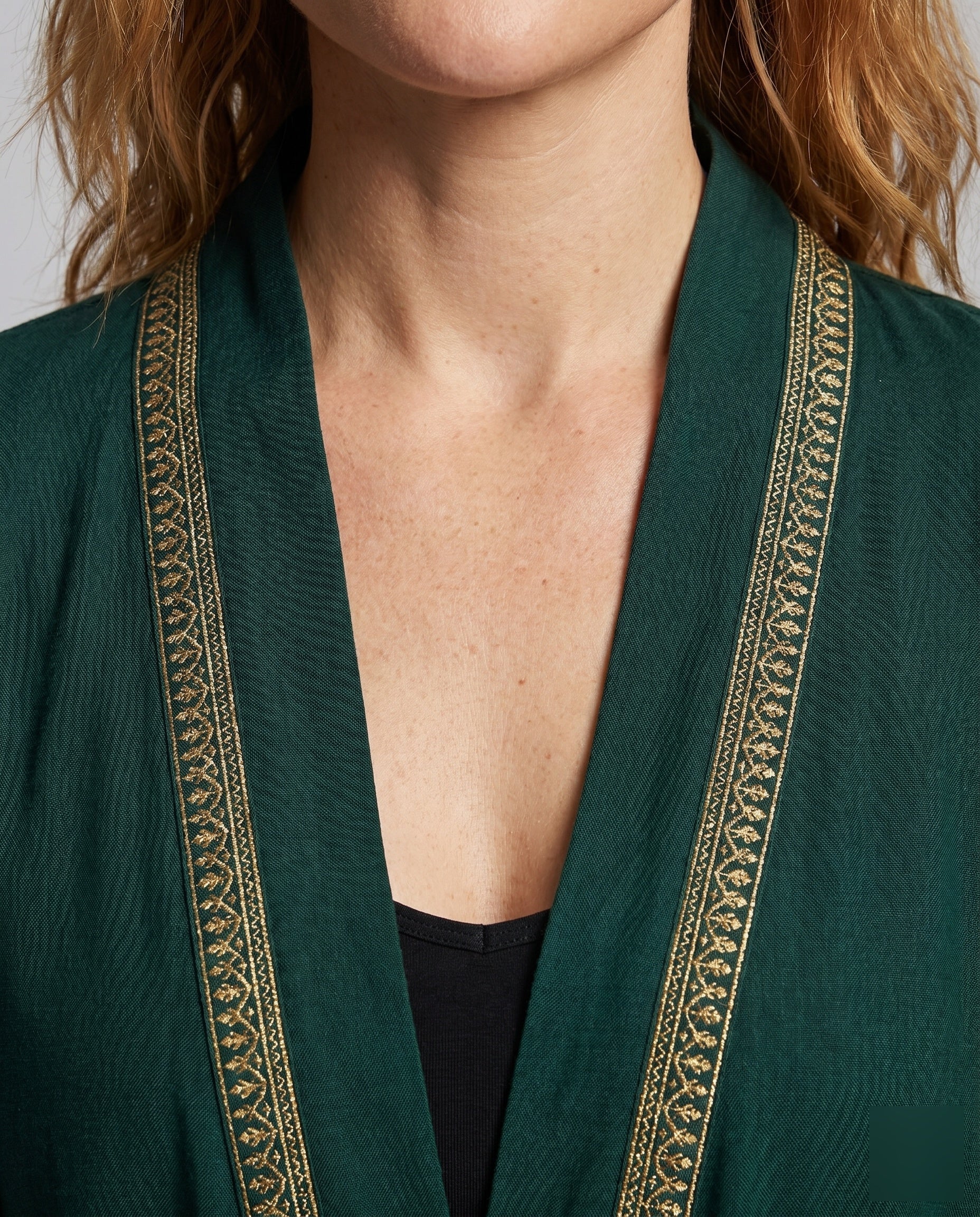 Damen eleganter Kimono mit luxuriöser Bordüre R&B - Image 2