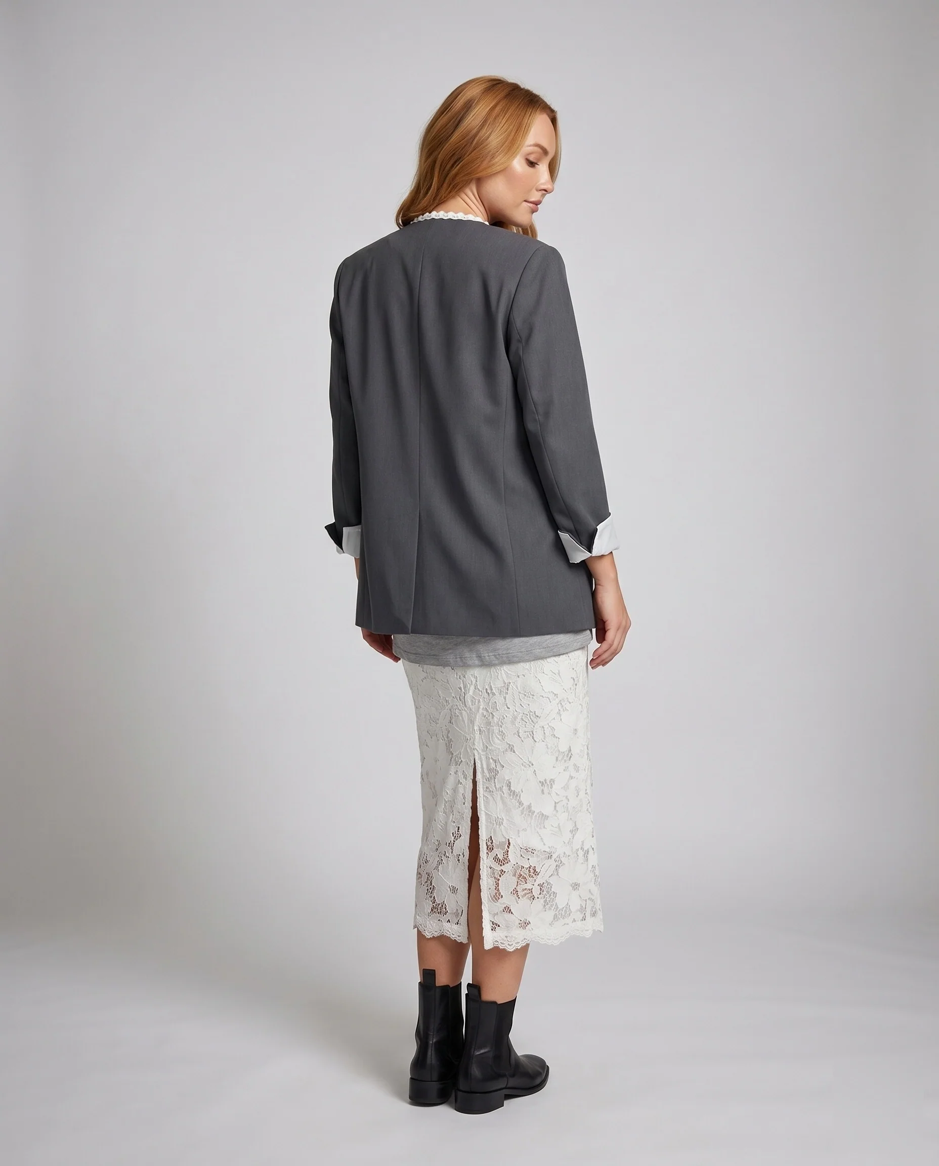 Damen Eleganter Oversized-Blazer mit lässigen Details R&B - Image 4