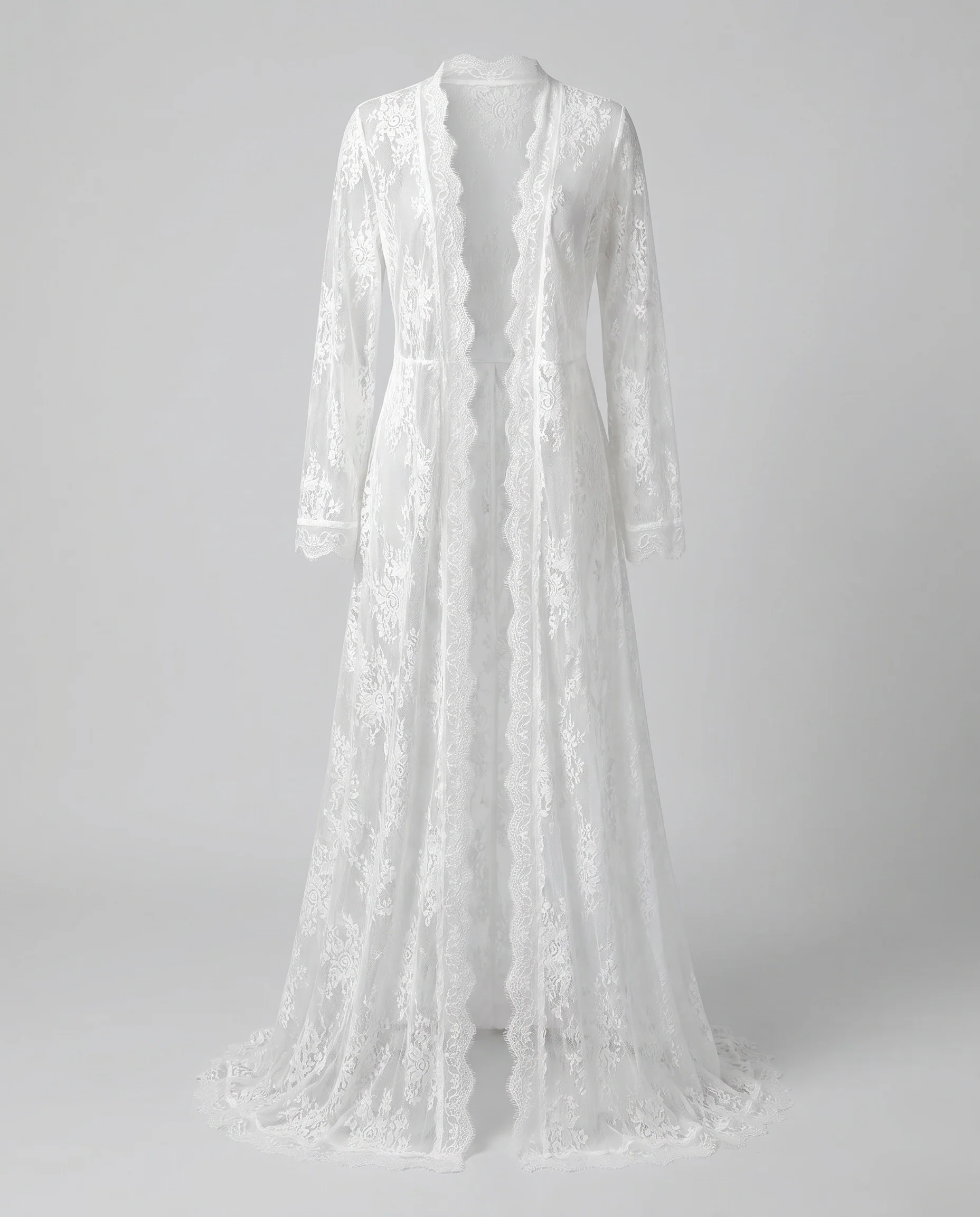 Damen Eleganter Spitzenkimono mit fließendem Schnitt R&B - Image 5