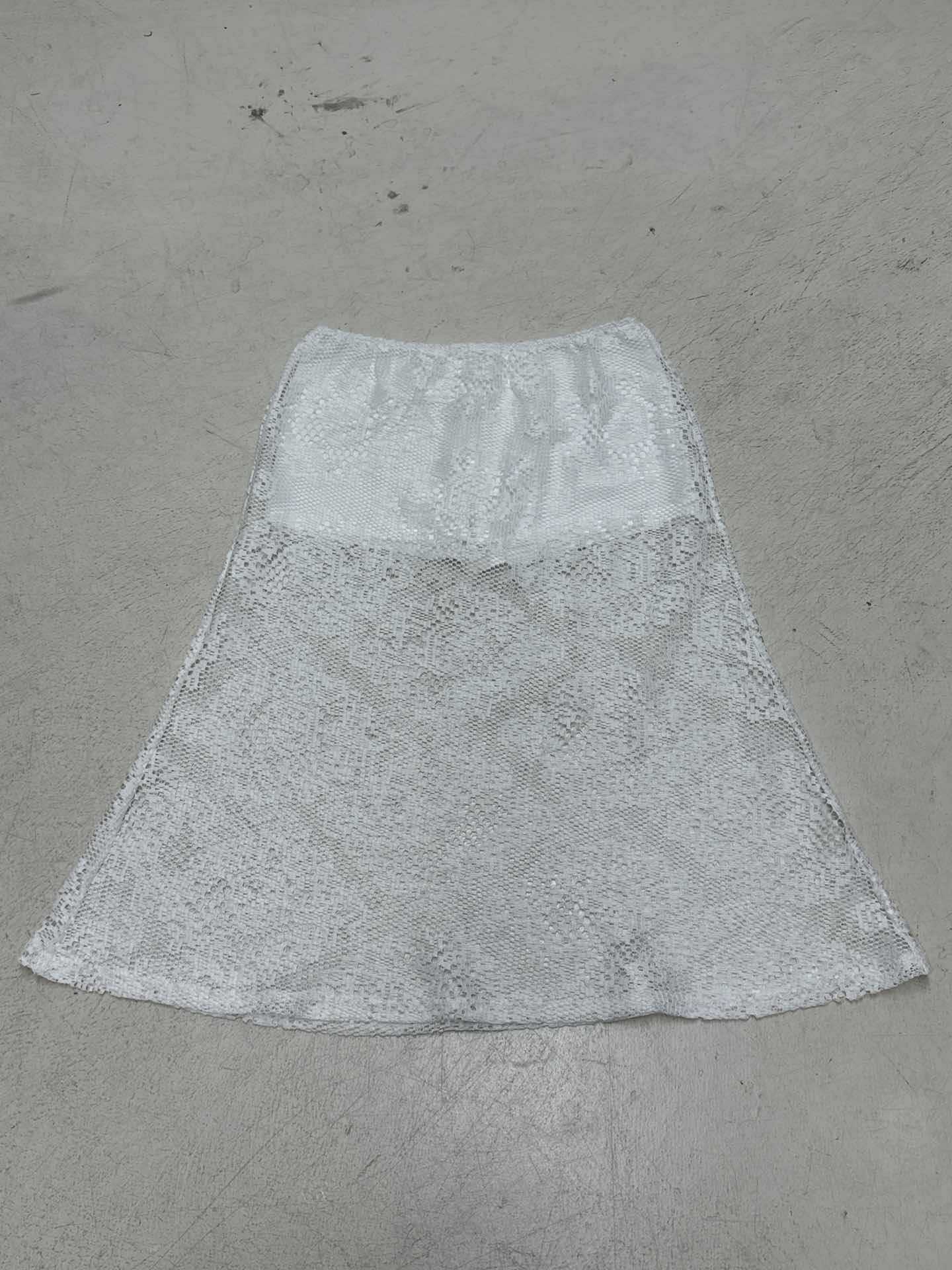 Damen eleganter Spitzenrock mit Struktur und seitlichen Schlitzen R&B - Image 7