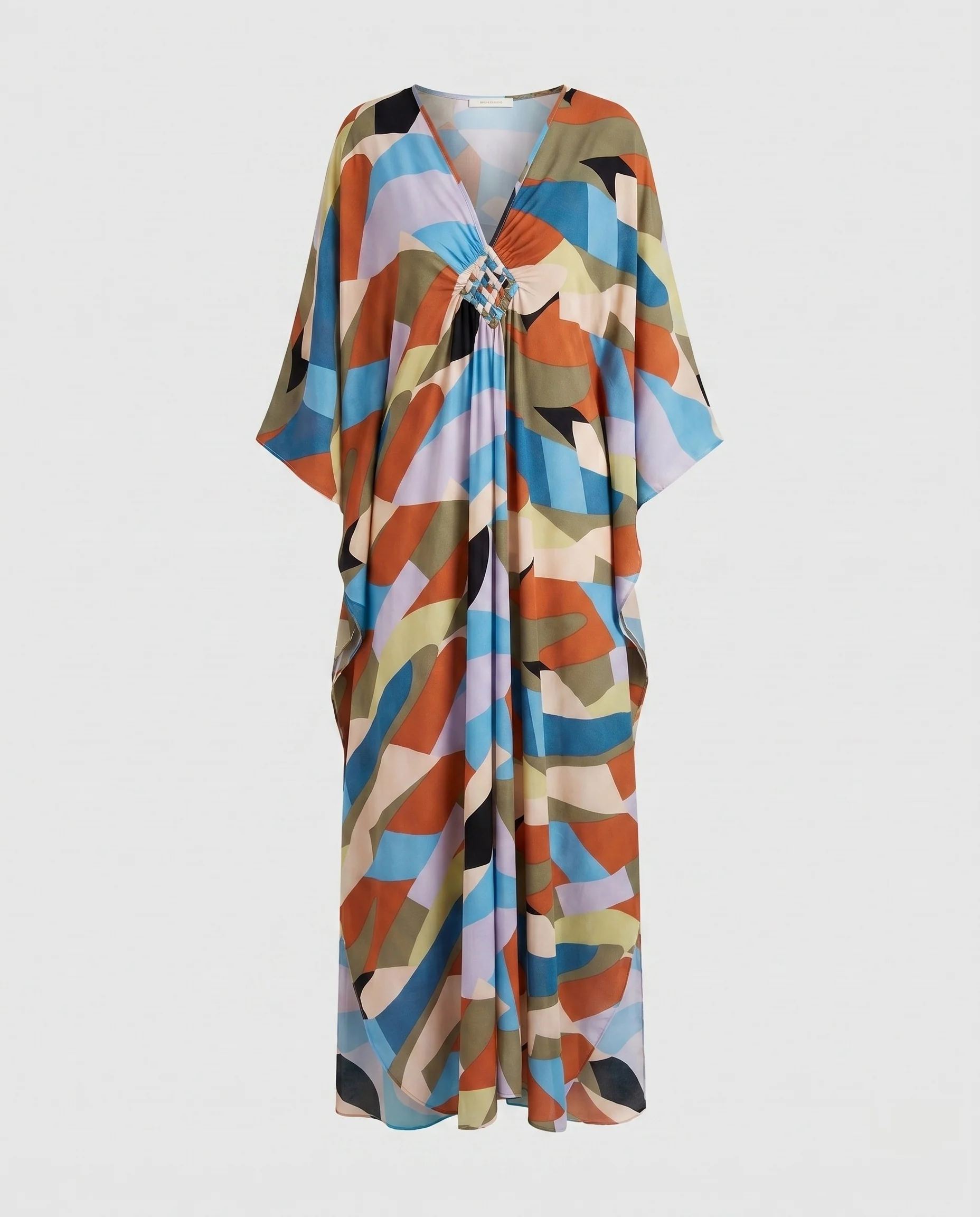 Damen eleganter Strandkleid mit tiefem V-Ausschnitt und innovativem Animal-Print R&B - Image 19