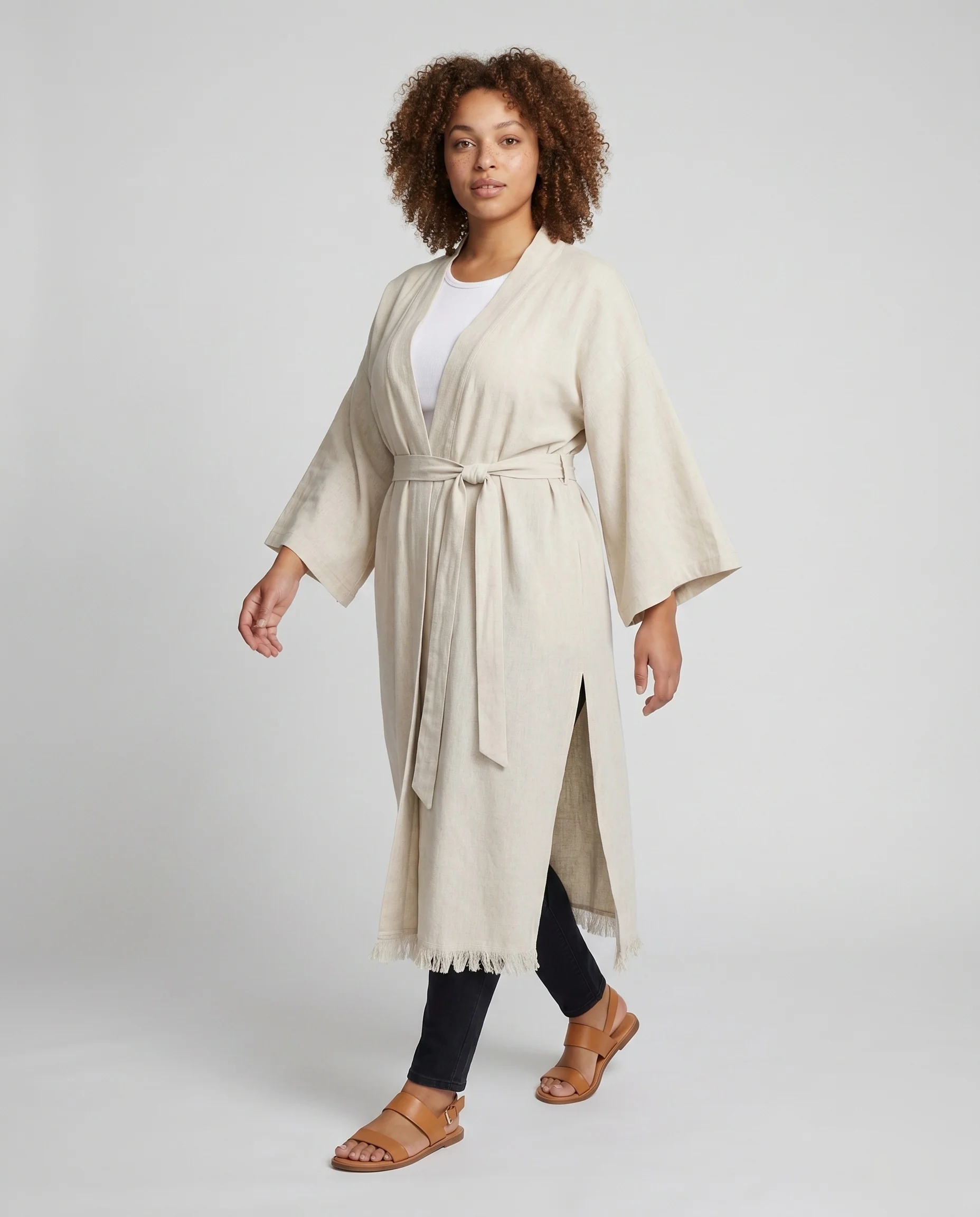 Damen eleganter Strandüberwurf mit raffinierten Details R&B