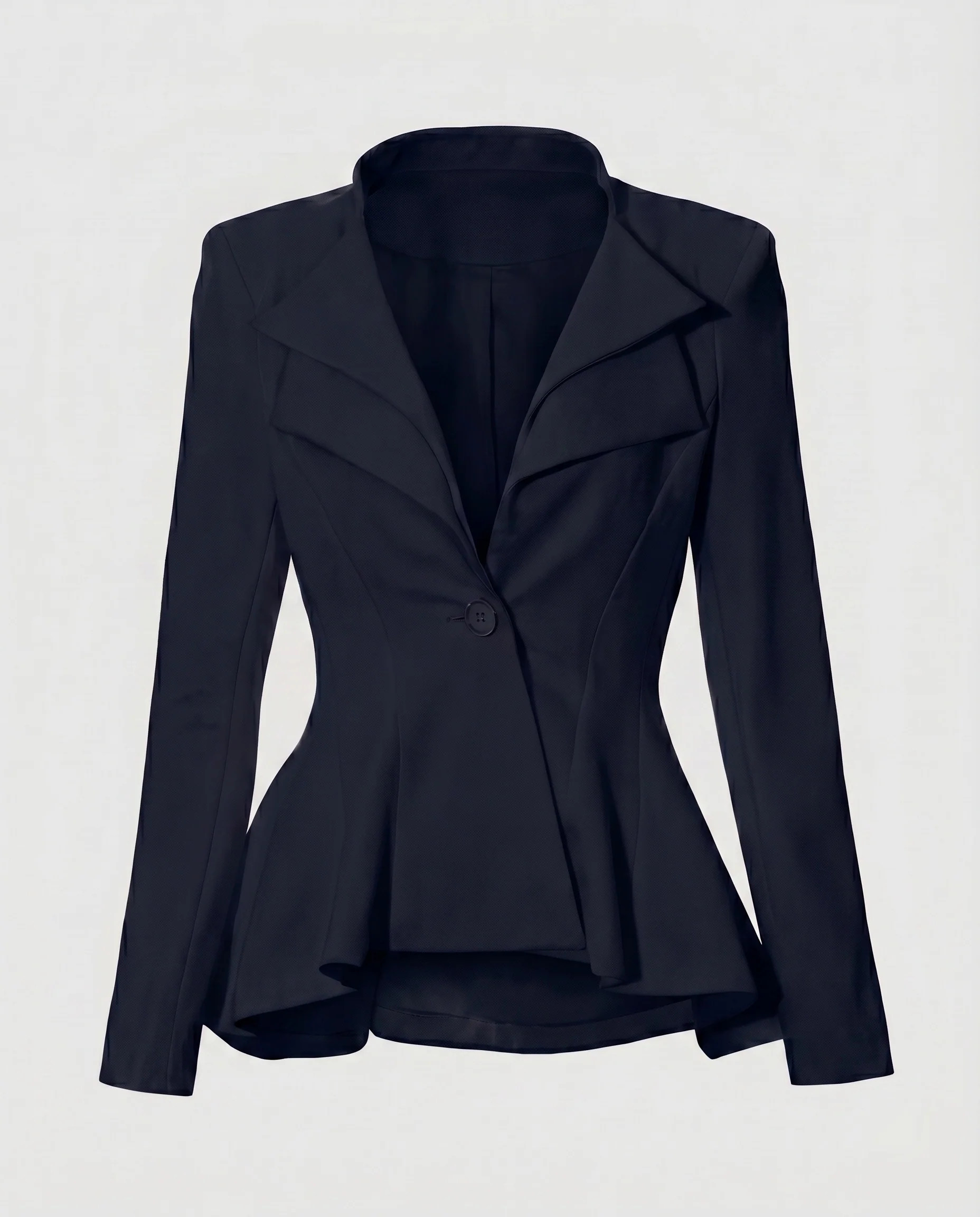 Damen Eleganter taillierter Blazer mit asymmetrischem Schnitt R&B - Image 7