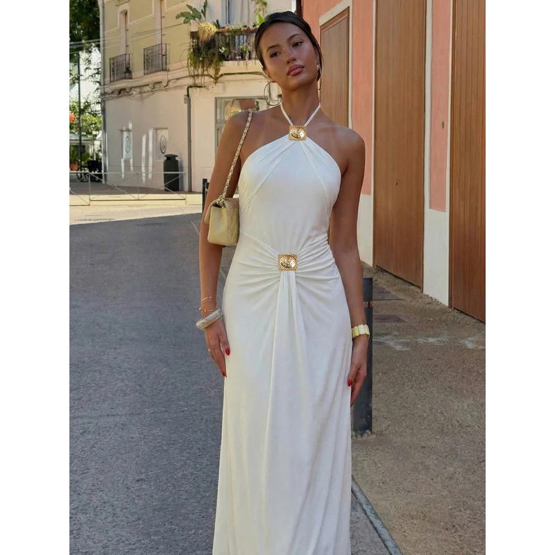 Damen Elegantes Abendkleid mit Neckholder-Design und figurbetonter Silhouette R&B - Image 2