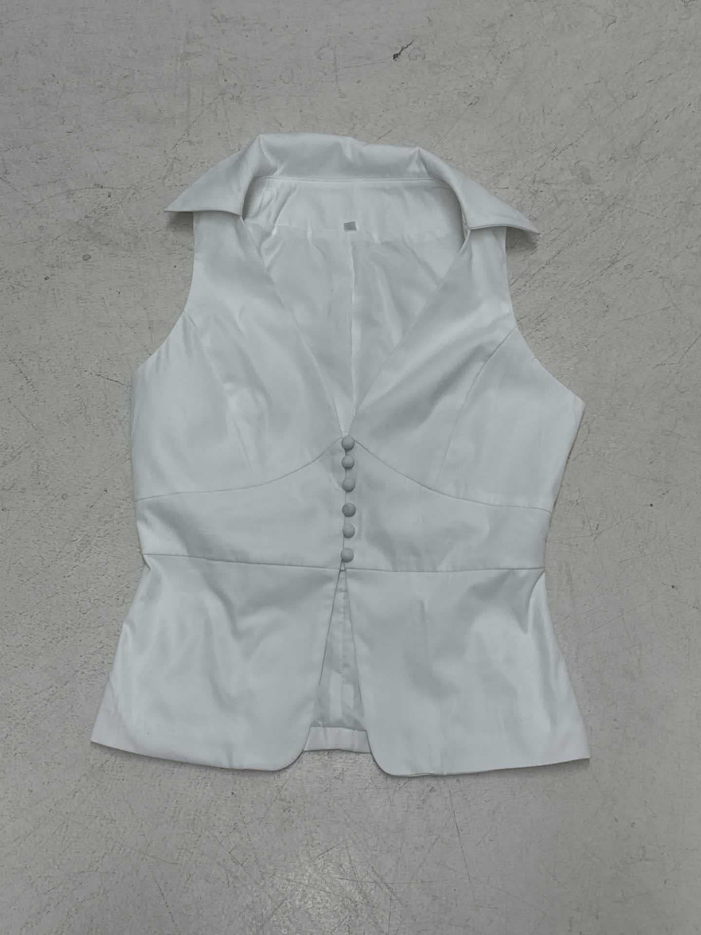 Damen elegantes ärmelloses Top mit figurbetontem Schnitt und stylischem Kragen R&B - Image 7