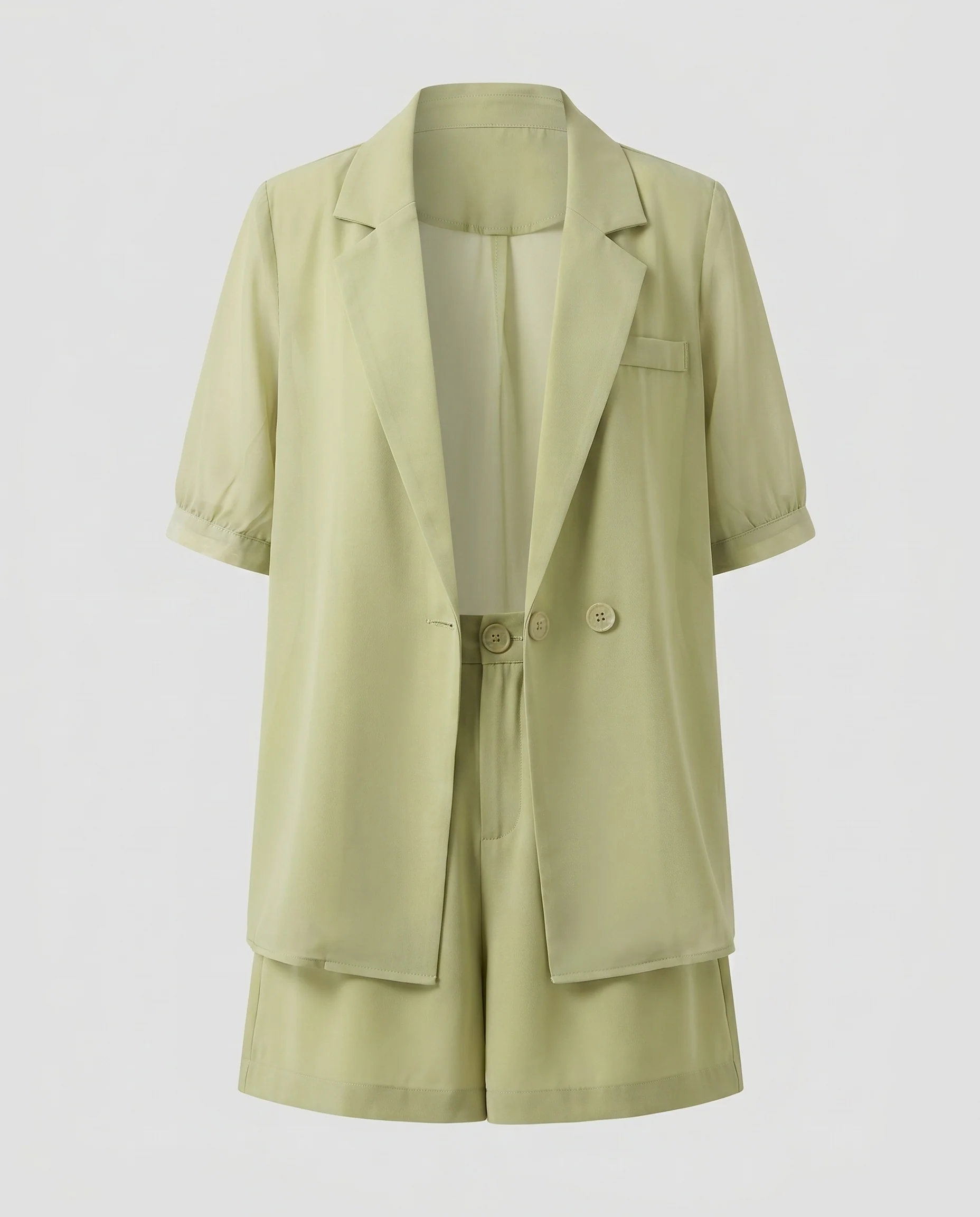 Damen Elegantes Blazer-Shorts Ensemble mit legerem Schnitt R&B - Image 4