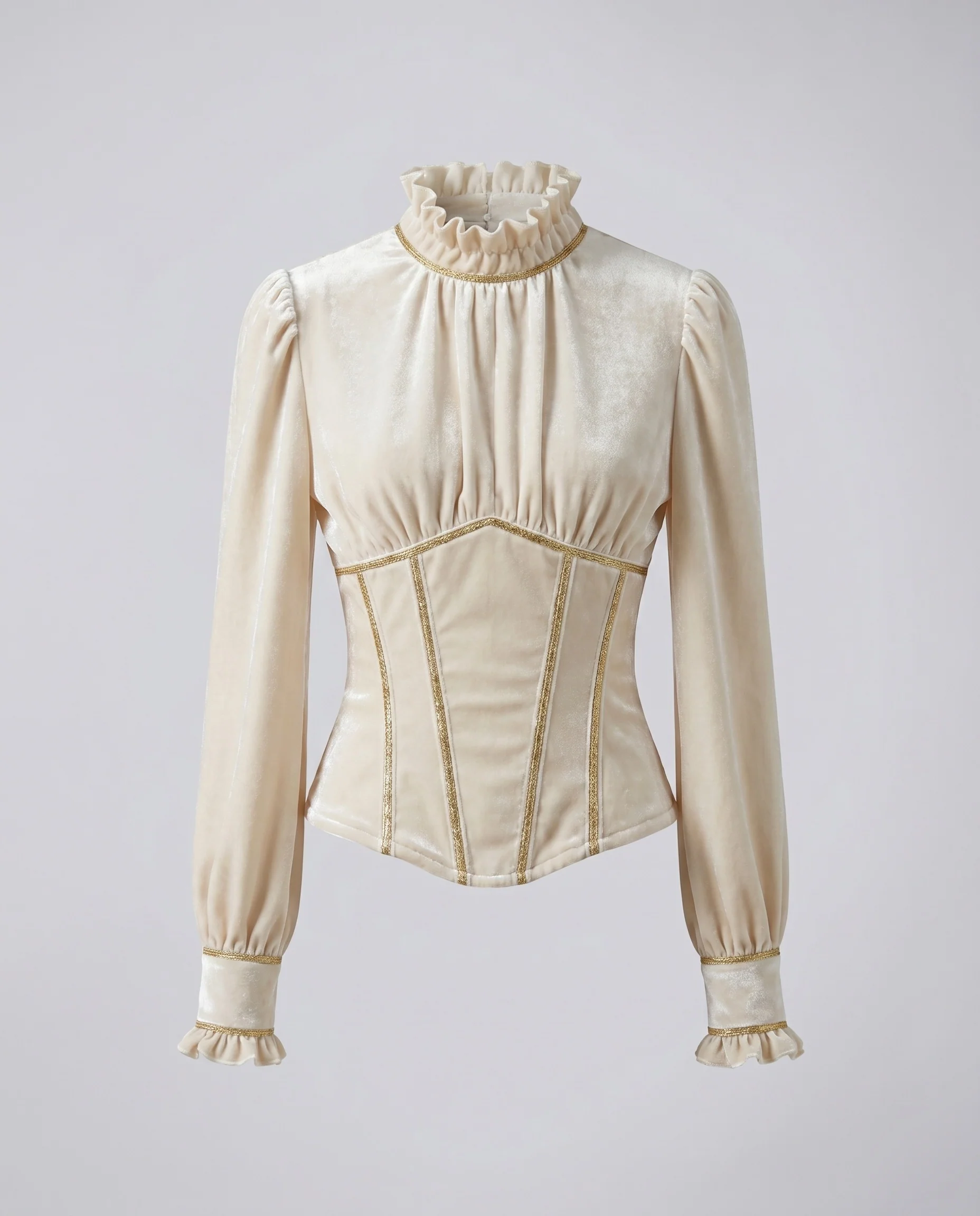 Damen Elegantes Blusenkleid mit Rüschen und strukturiertem Oberteil R&B - Image 5