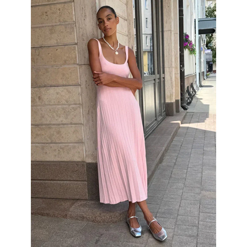 Damen Elegantes gestricktes Maxikleid mit schmalem Schnitt R&B - Image 3