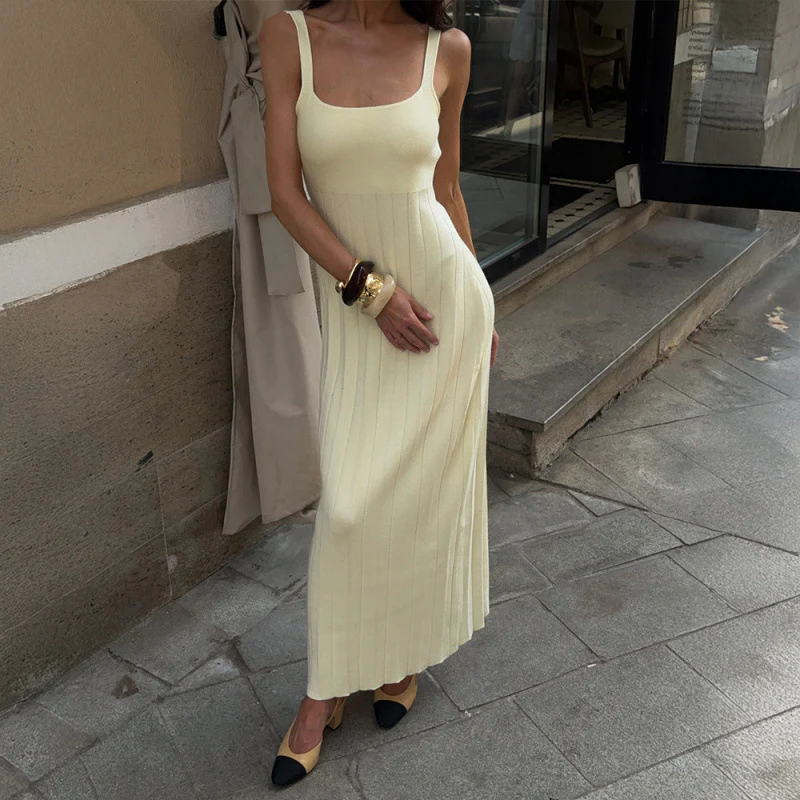 Damen Elegantes gestricktes Maxikleid mit schmalem Schnitt R&B - Image 6