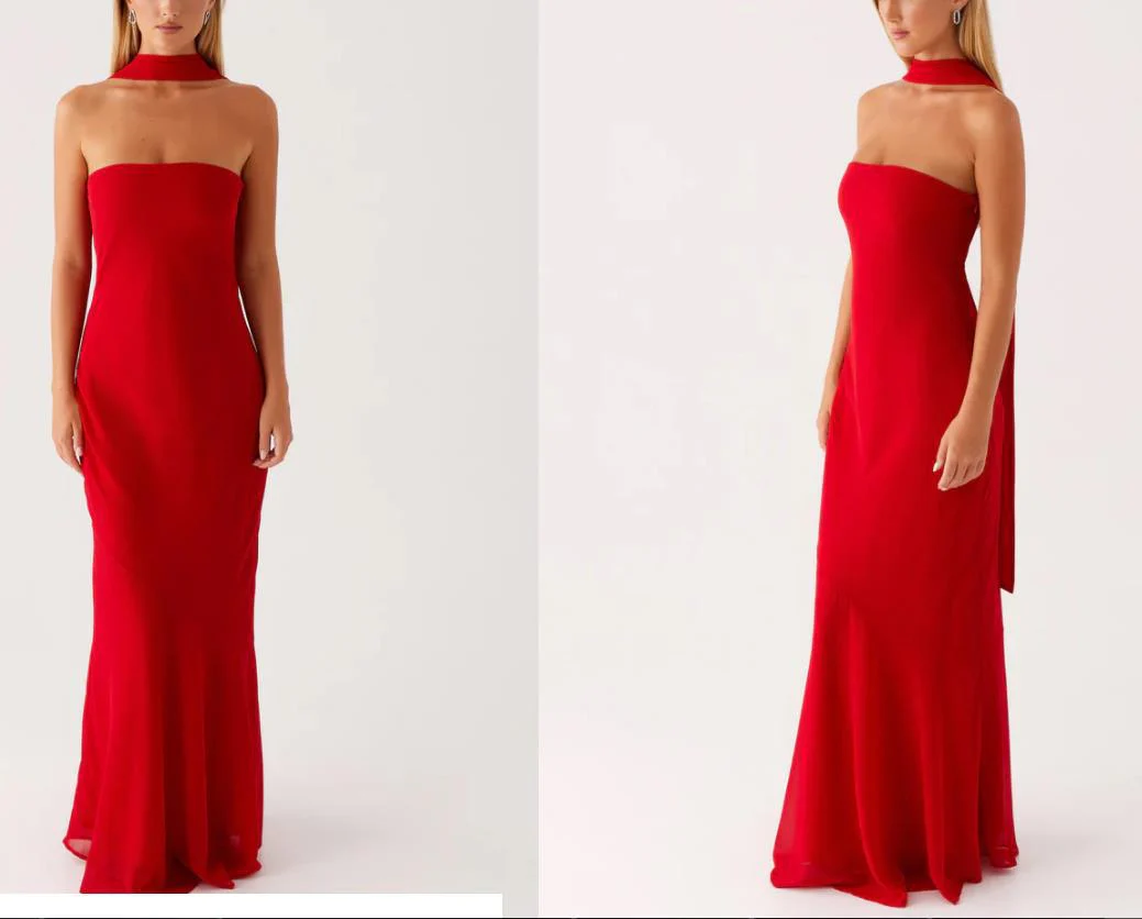 Damen Elegantes Langarm Abendkleid im Blumendesign R&B - Image 7