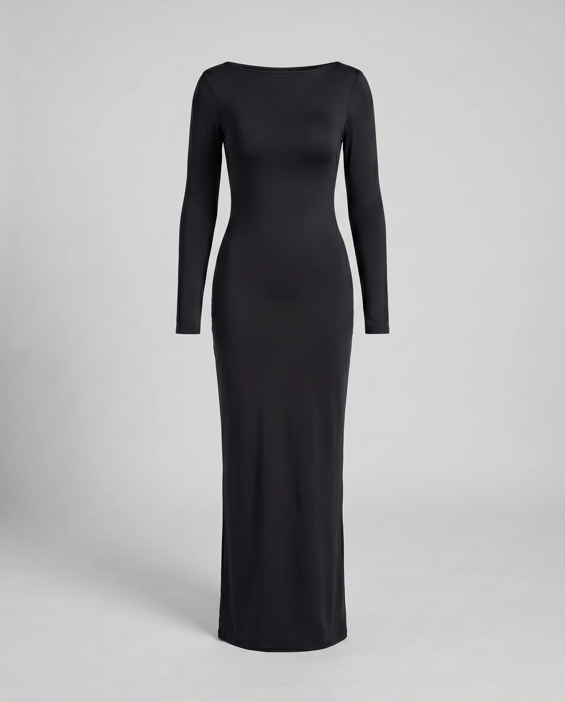 Damen Elegantes Langarm-Maxikleid mit tailliertem Schnitt R&B - Image 6