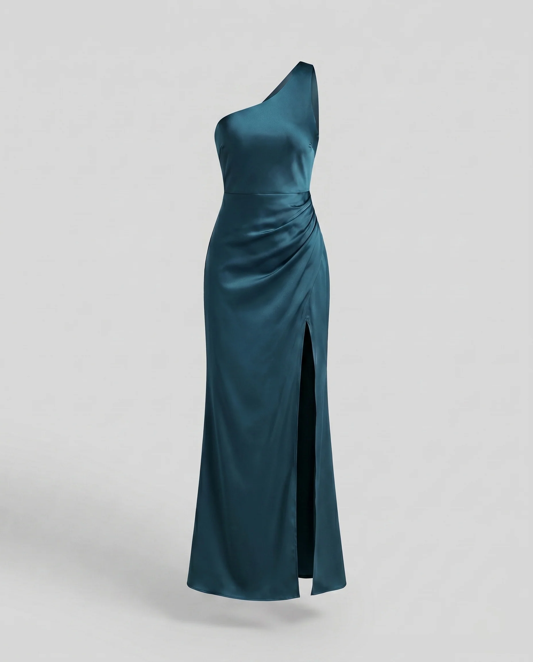 Damen Elegantes Maxi-Kleid mit asymmetrischem Ausschnitt und hohem Schlitz R&B - Image 18