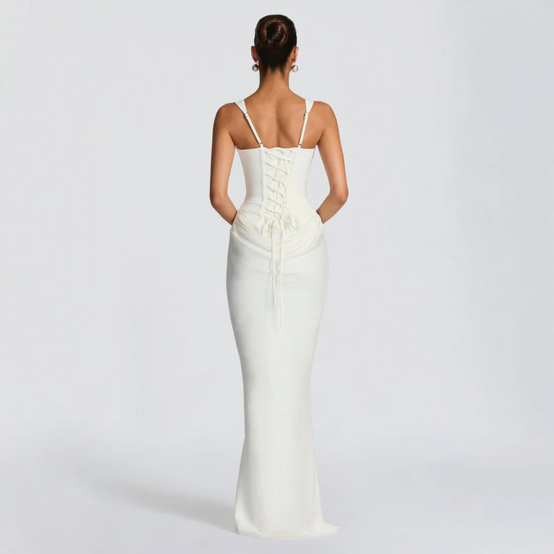 Damen Elegantes Maxi-Kleid mit raffinierten Drapierungen R&B - Image 2