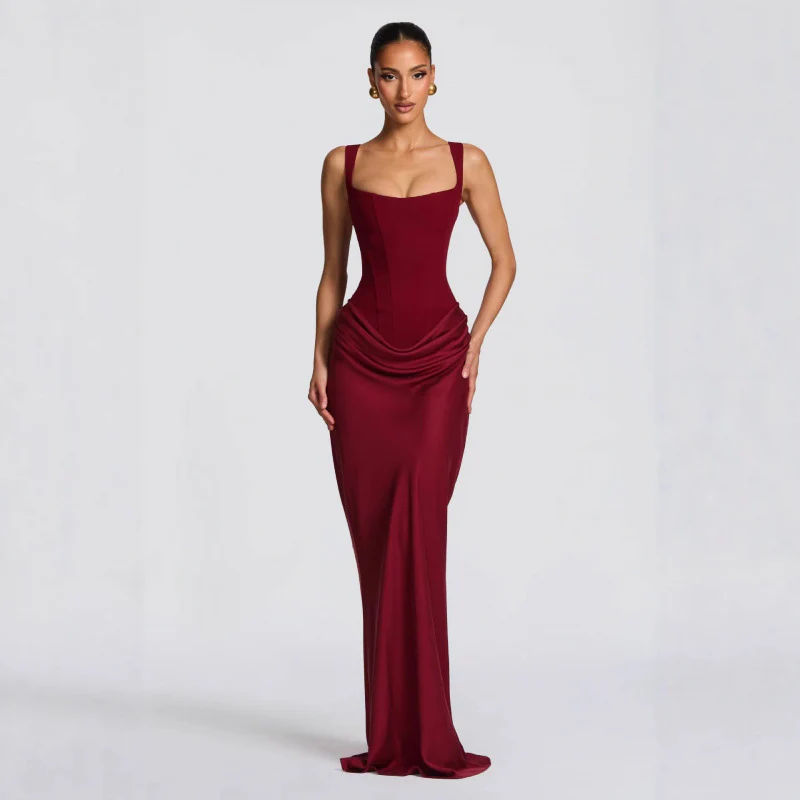 Damen Elegantes Maxi-Kleid mit raffinierten Drapierungen R&B - Image 6