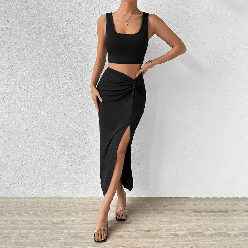 Damen Elegantes Maxi-Kleid mit seitlichem Schlitz und lässigem Wickeldesign R&B - Image 6