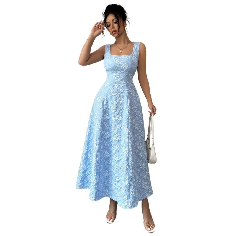 Damen Elegantes Maxikleid mit floralem Stickdesign und A-Linien Schnitt R&B - Image 4
